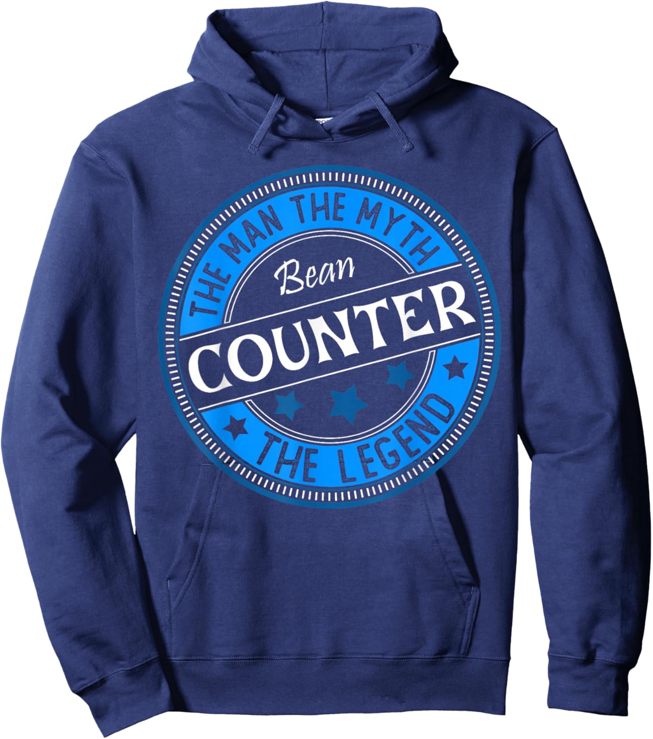 Man Myth Bean Counter | Accountant Hoodie - Hoodie | Navy
