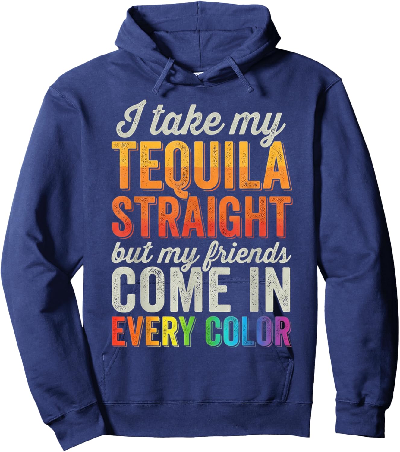 Gay Friends LGBTQ Ally Pride Support Hoodie - Hoodie | Navy