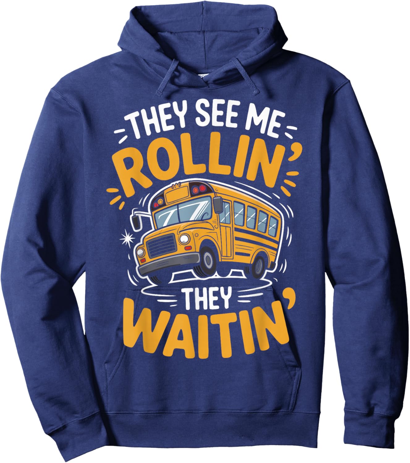 Funny School Bus Driver Hoodie - Hoodie | Navy