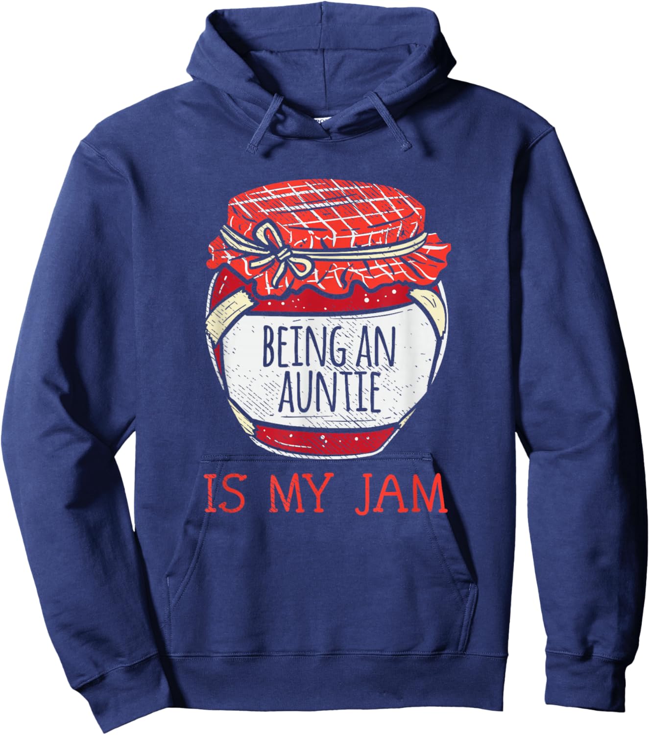 Fun Being an Auntie Funny Cute Aunt Hoodie - Hoodie | Navy