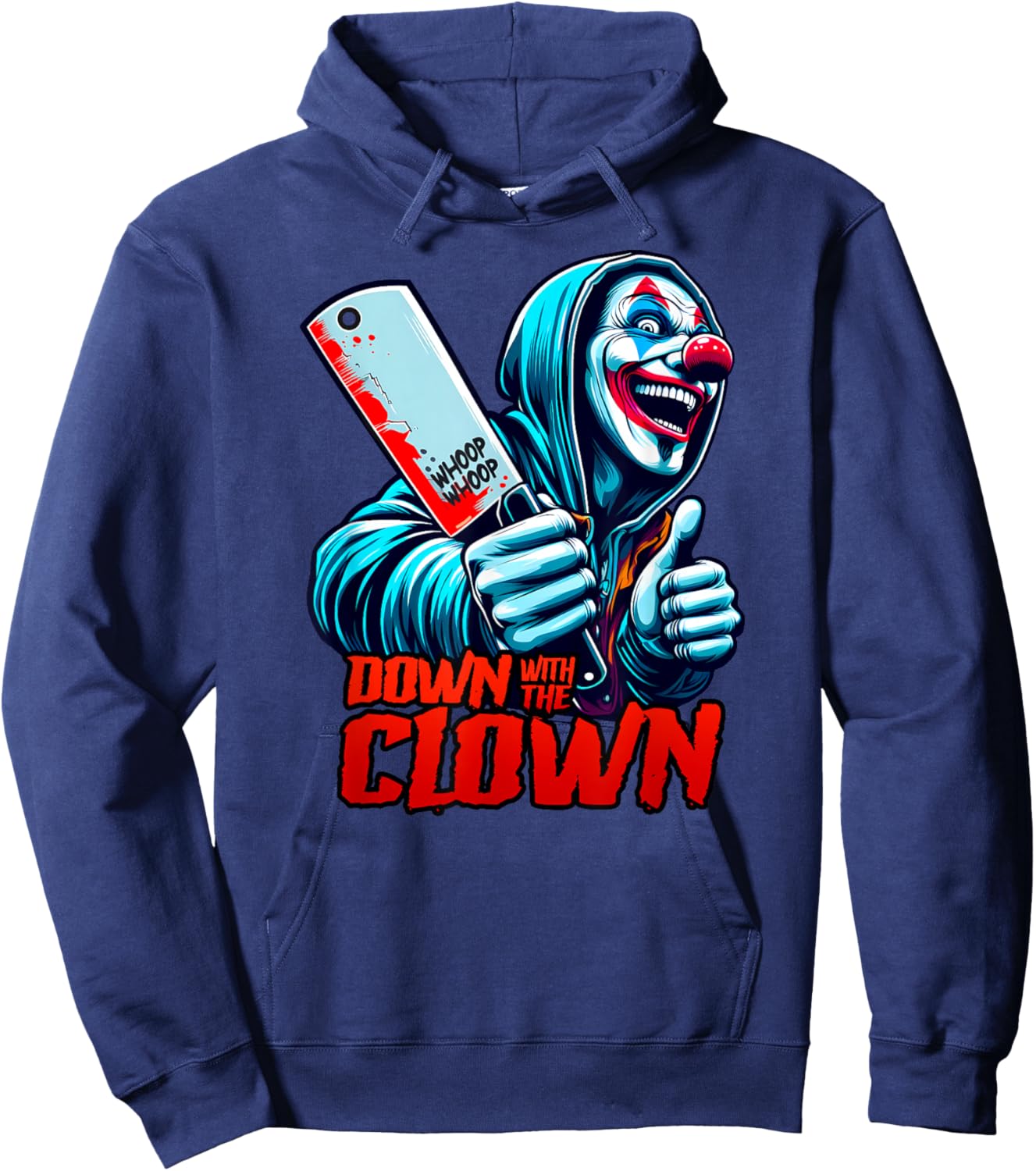 DOWN WITH THE CLOWN Hatchet ICPS Man Juggalette Hoodie - Hoodie | Navy