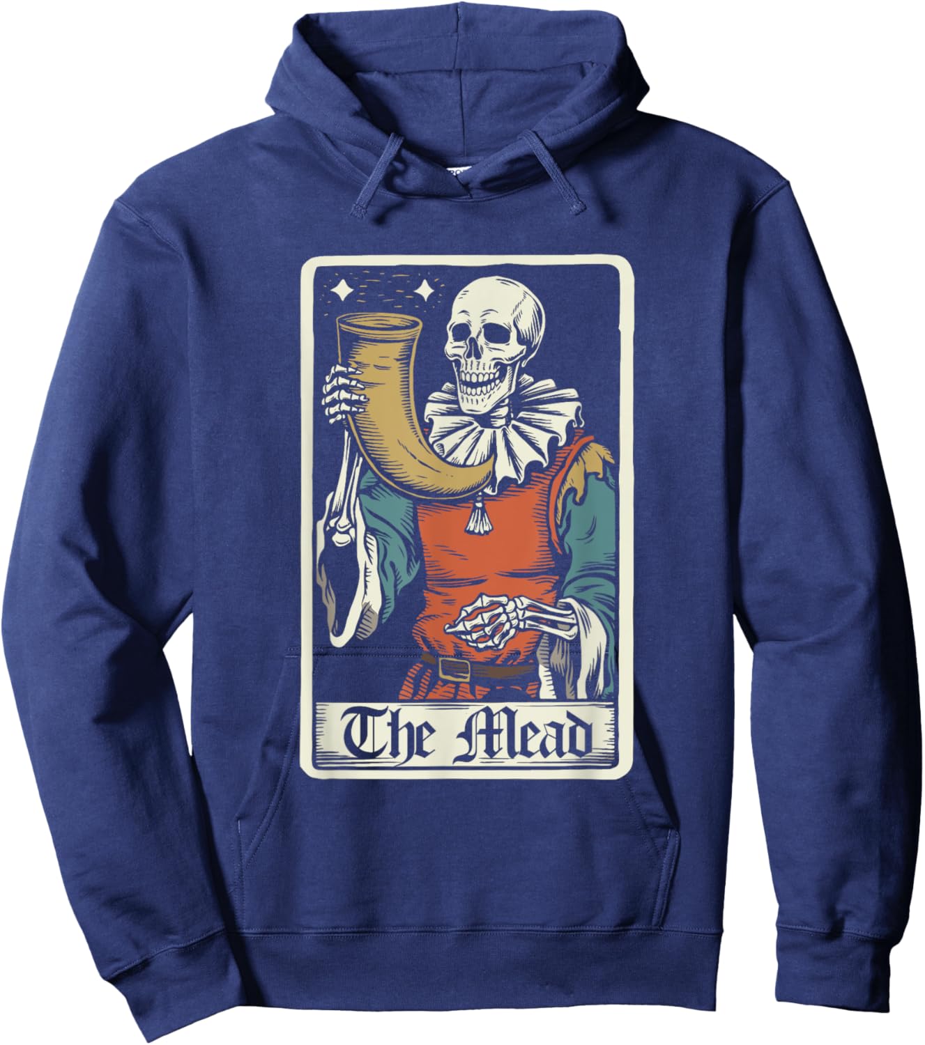 The Mead Tarot Card Funny Ren Faire Hoodie - Hoodie | Navy