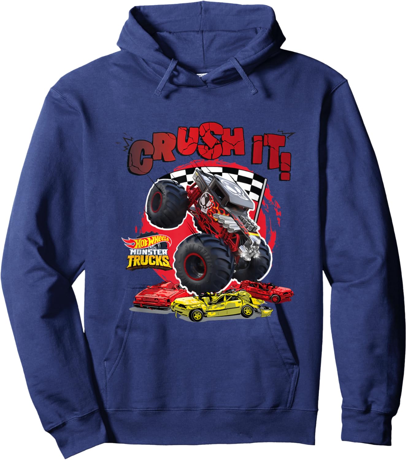 Hot Wheels Monster Trucks Shaker en os Hoodie - Hoodie | Navy