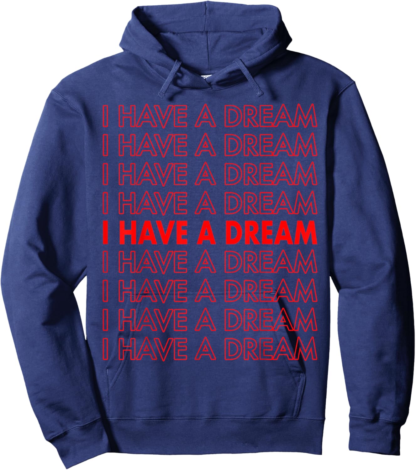 Martin Luther King Jr. Day I Have A Dream Retro Hoodie - Hoodie | Navy