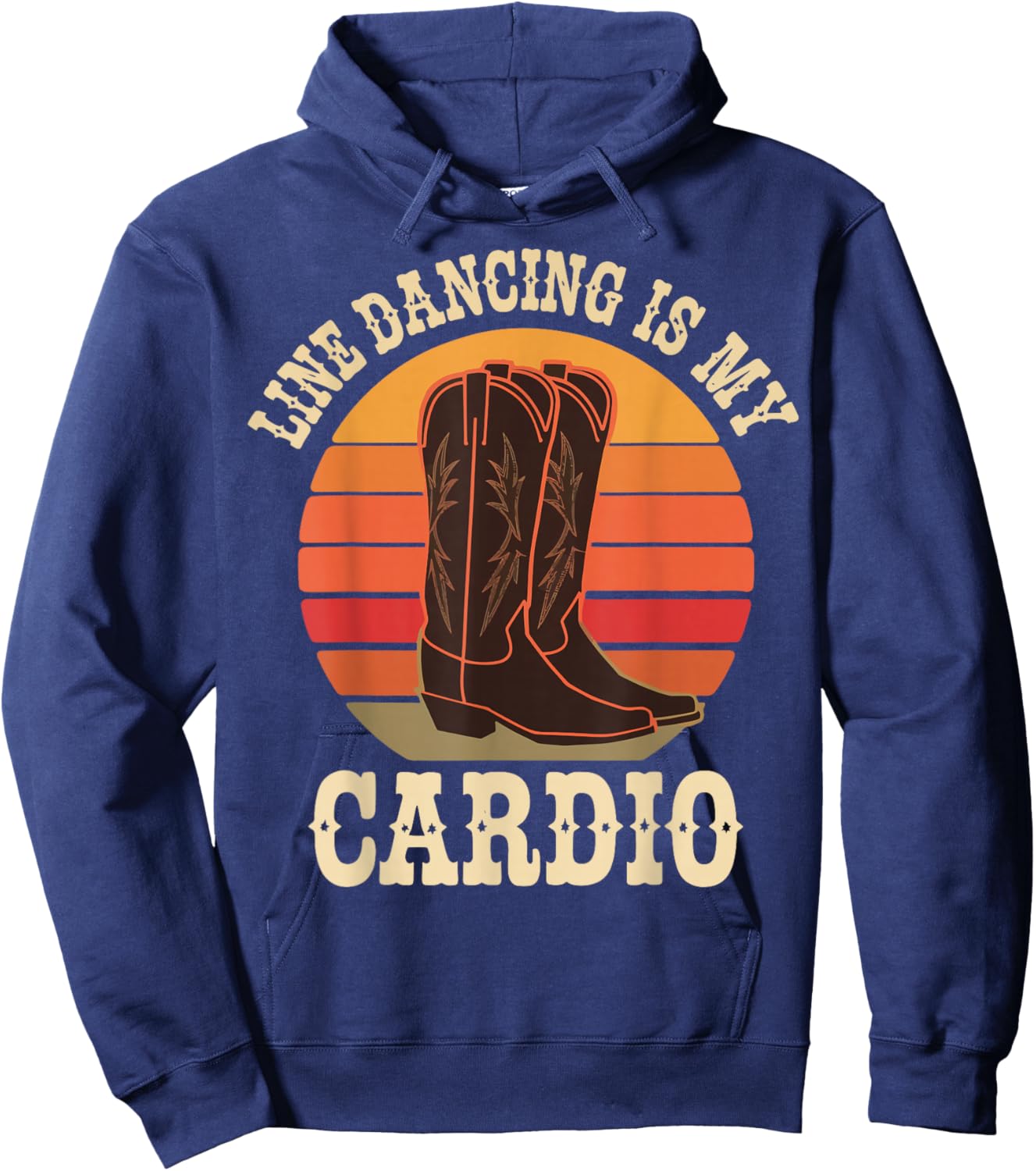 Line Dancing Is My Cardio Hoodie - Hoodie | Navy