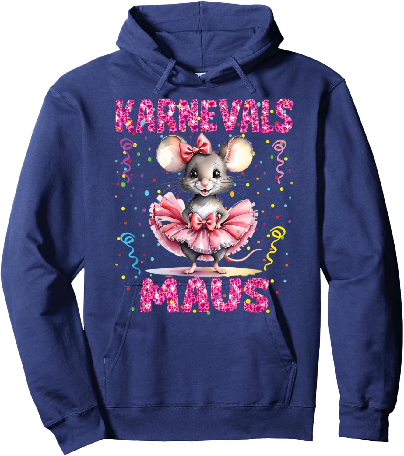 Carnival Mouse Girls' Carnival Costume Confetti Hoodie - Hoodie | Navy