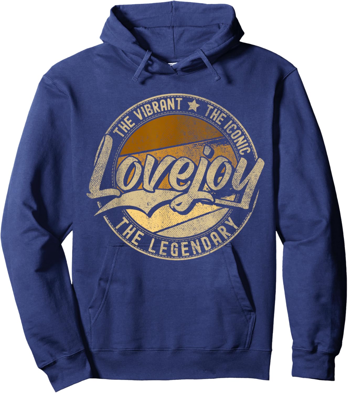 Lovejoy GA | Georgia | Vintage Distressed Hoodie - Hoodie | Navy