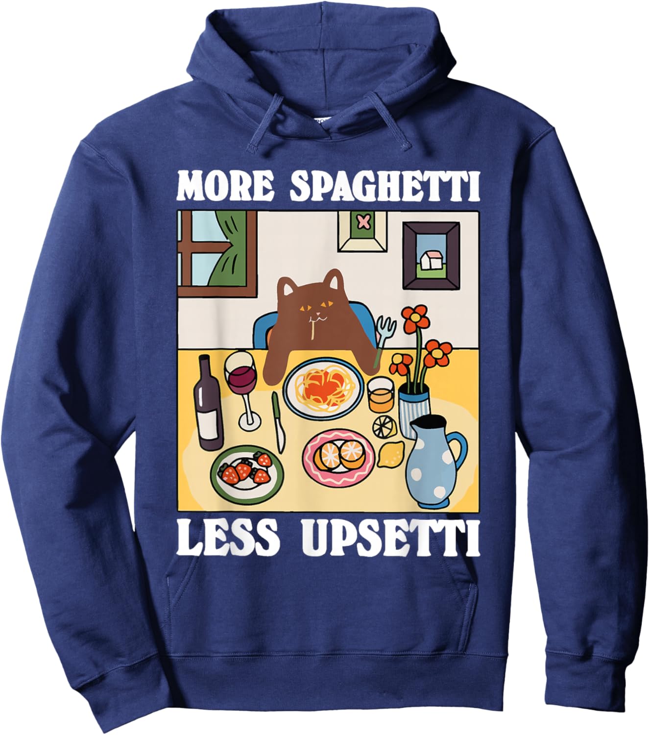 T-Shirt Hoodie - Hoodie | Navy