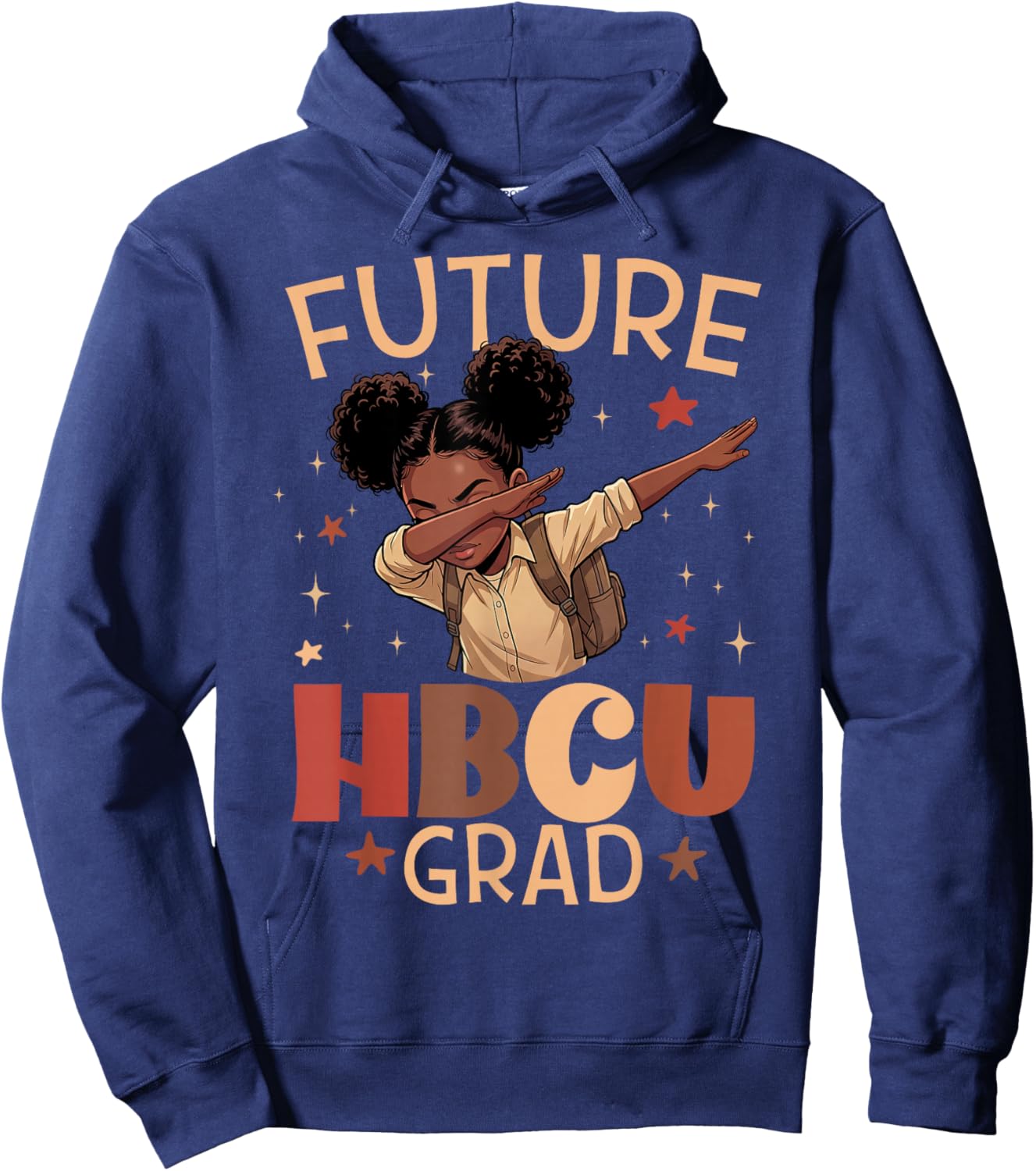 Future HBCU Grad Dabbing Girls Graduation HBCU Hoodie - Hoodie | Navy