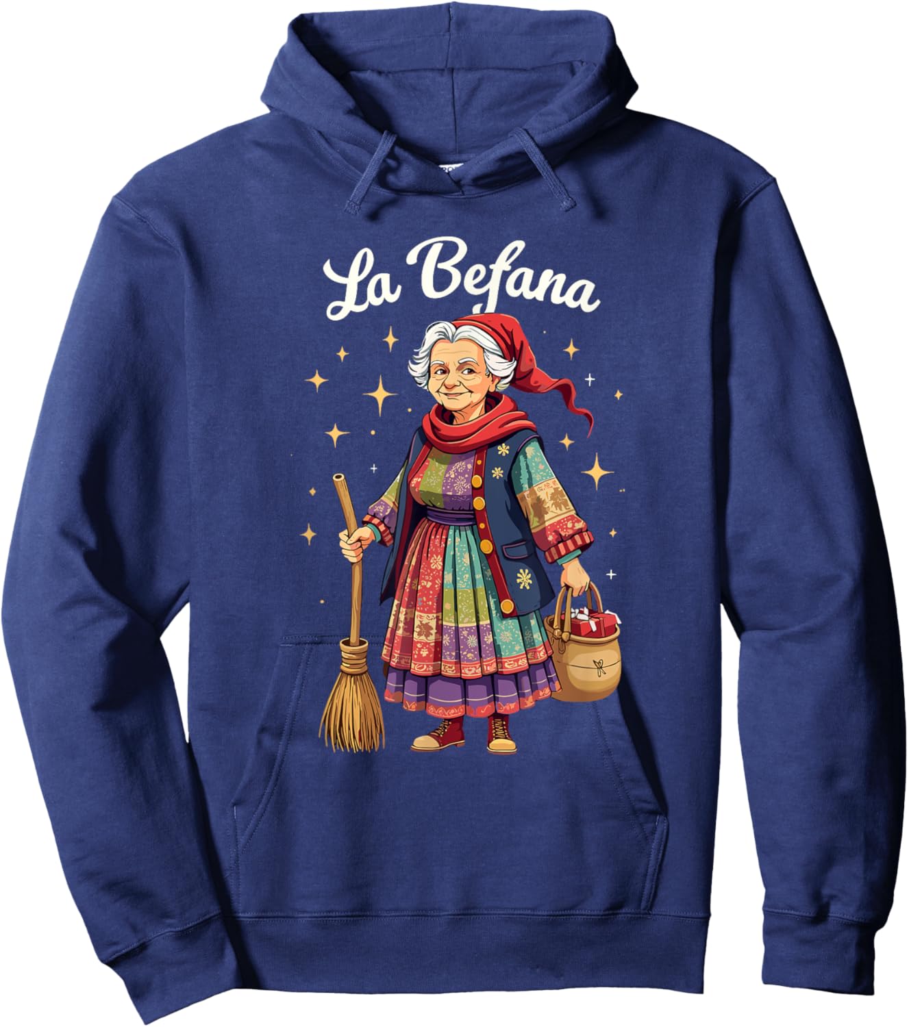 La Befana Christmas Witch Italian Xmas Hoodie - Hoodie | Navy