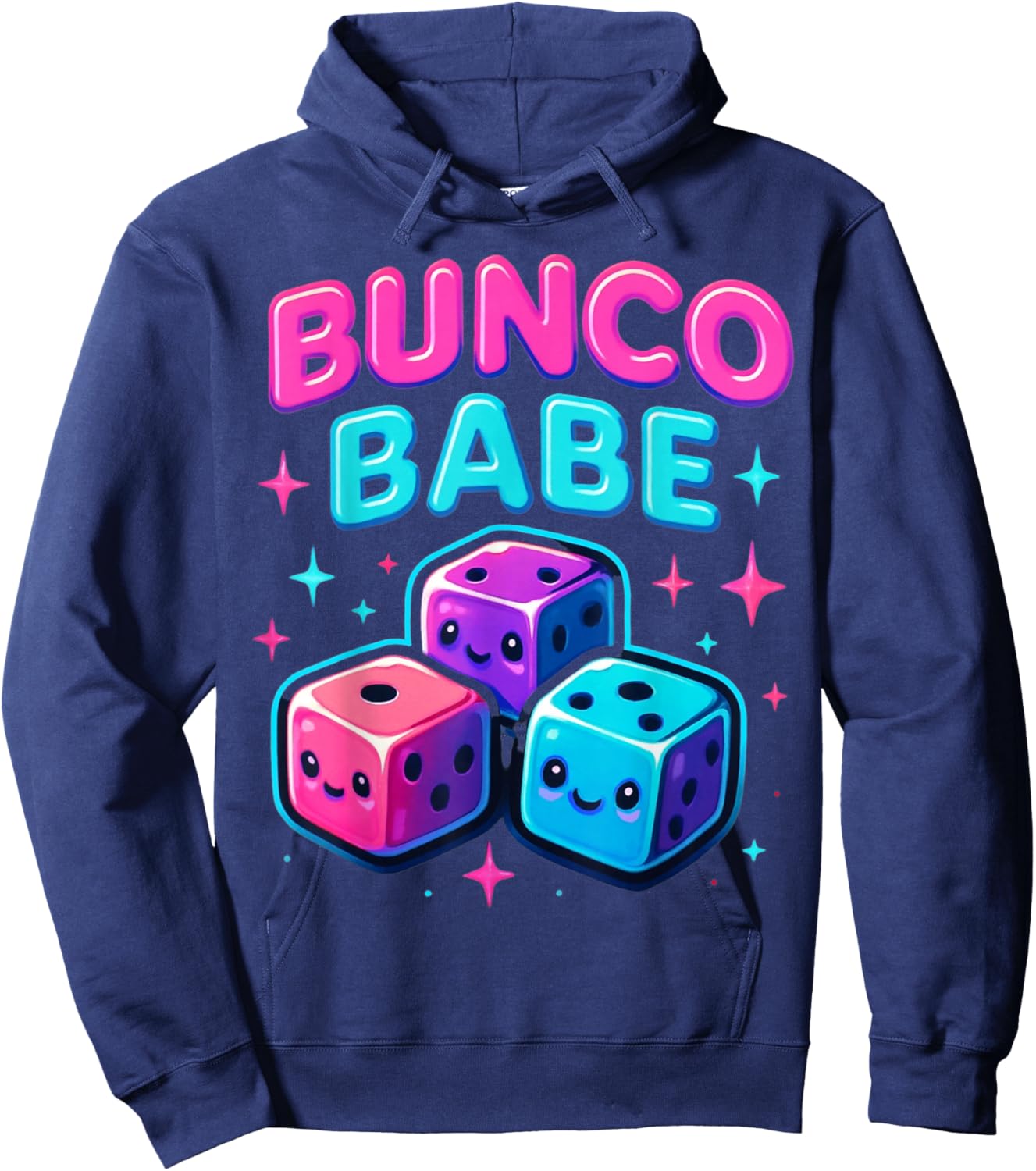 Bunco Babe Funny Bunco Game Night Women Hoodie - Hoodie | Navy