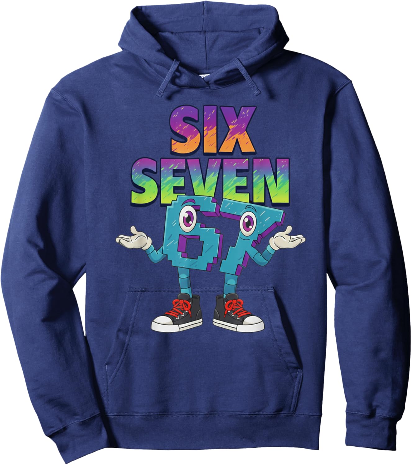 Six Seven Meme 67 Hoodie - Hoodie | Navy