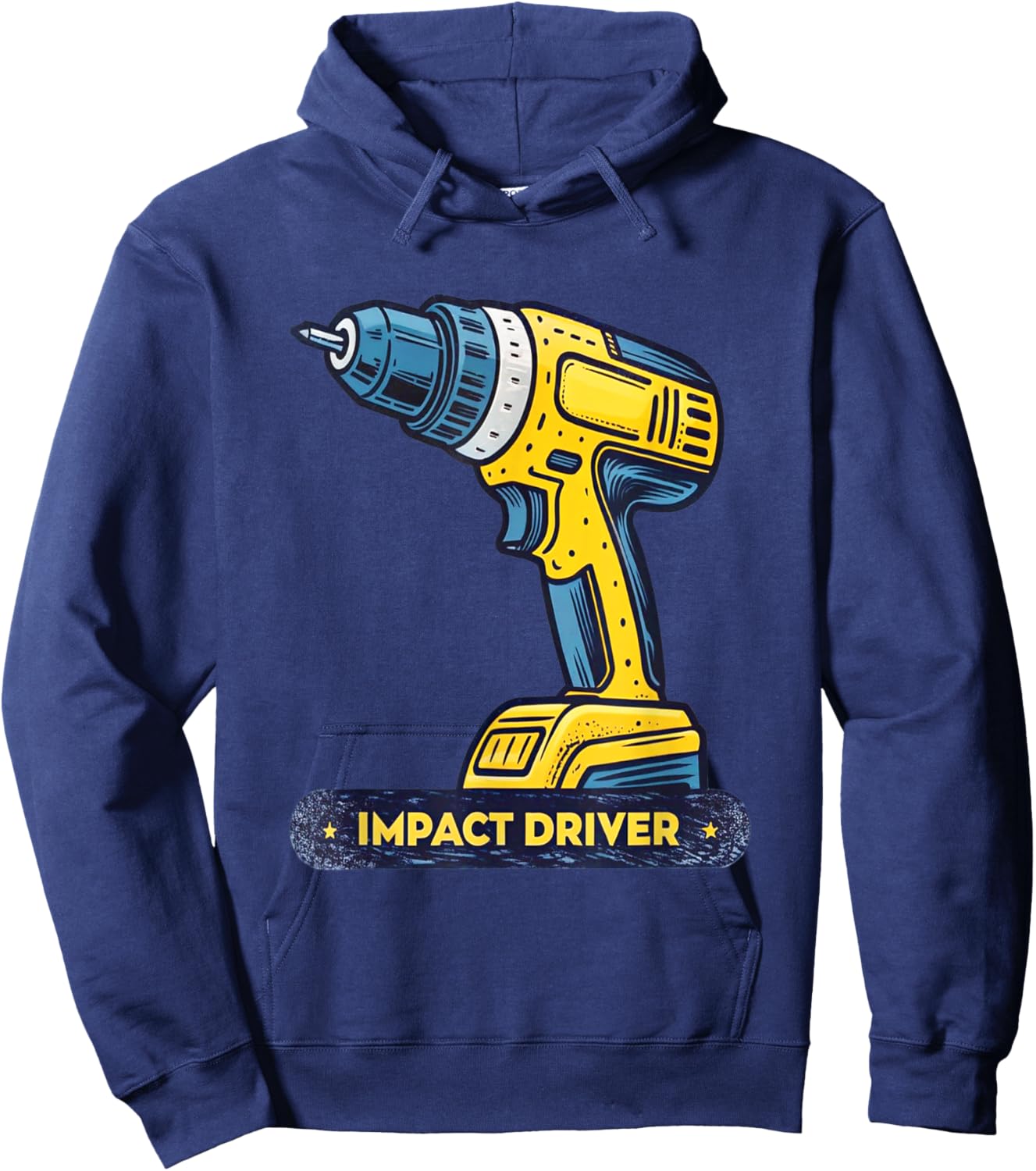 Impact Driver Illustration Art Enthusiast Hoodie - Hoodie | Navy