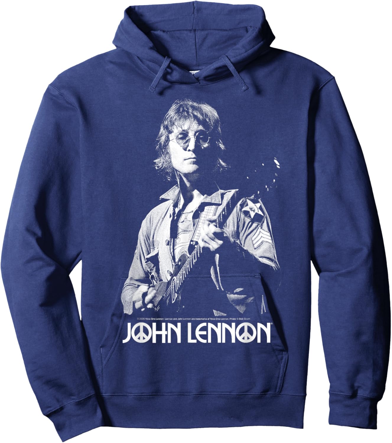 John Lennon - Oversized Portrait Hoodie - Hoodie | Navy