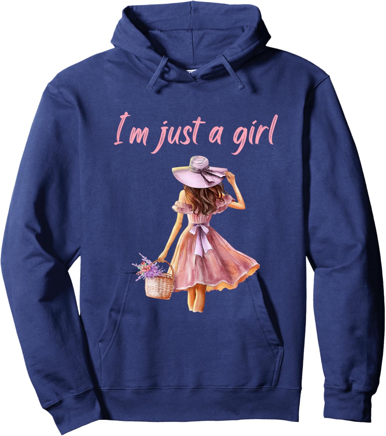 I’m Just a Girl Shirt Funny Hoodie - Hoodie | Navy