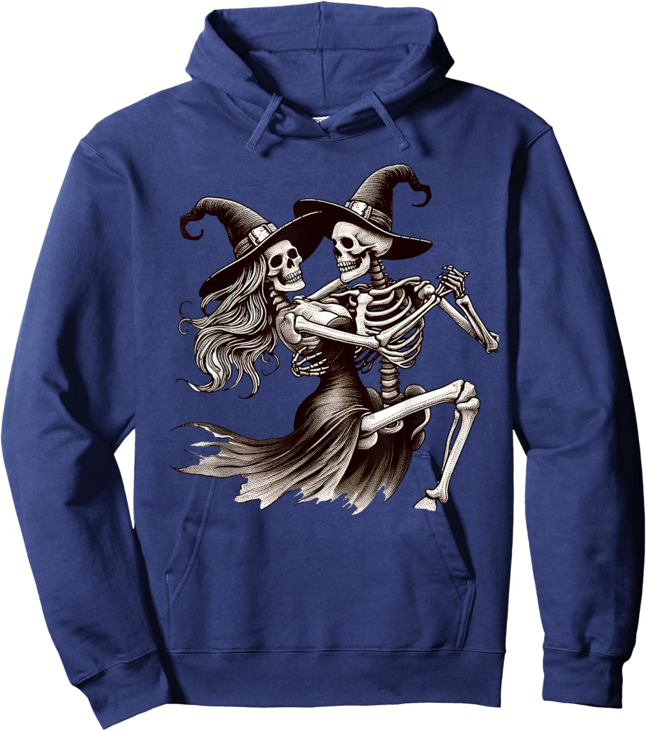 Skeleton Couple Dancing Hoodie - Hoodie | Navy