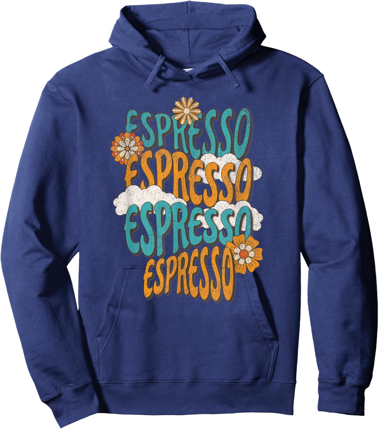 Me Espresso Retro Carpenter T Hoodie - Hoodie | Navy