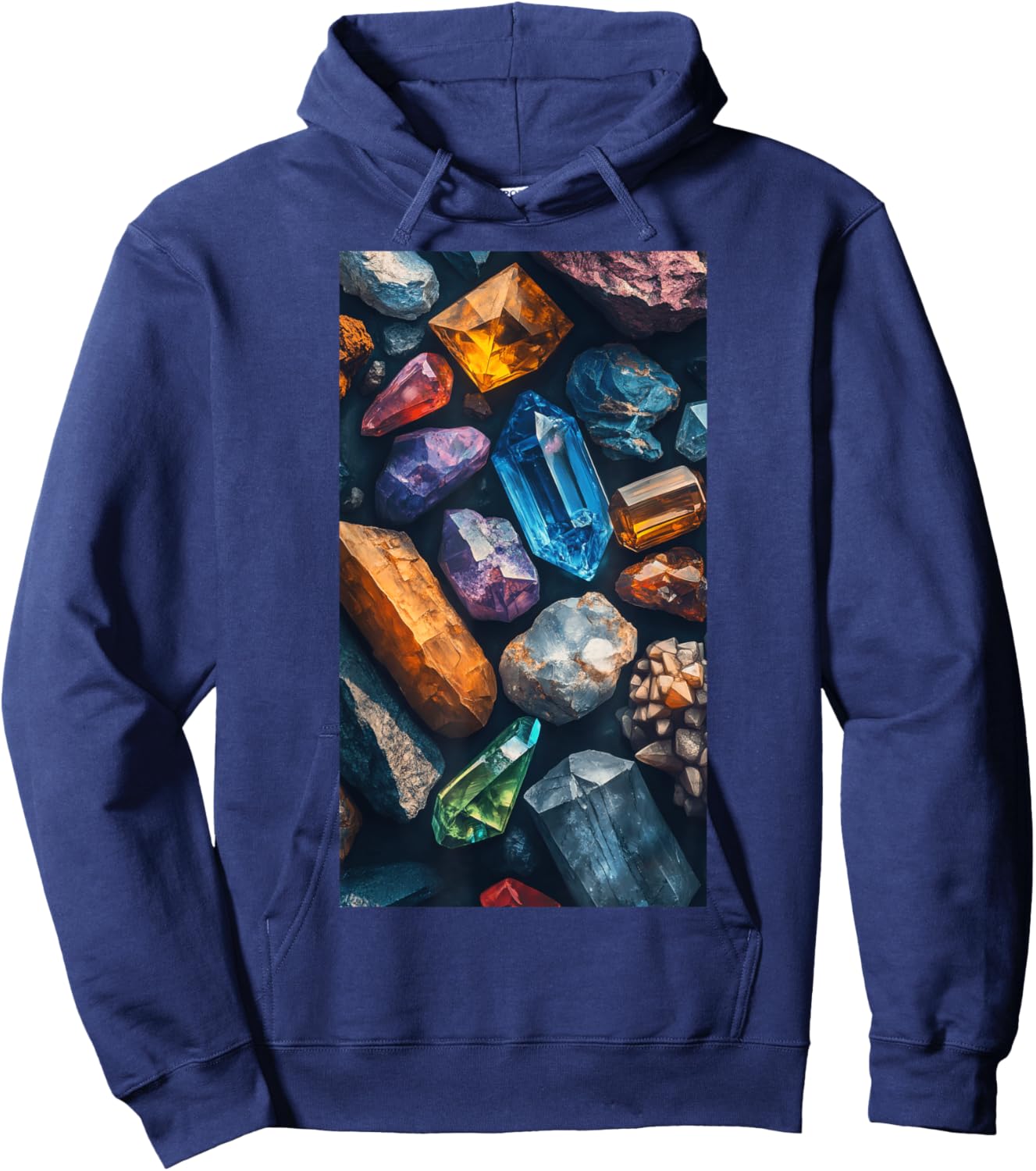 Minerals Gems Crystals Rock Collecting Geolog Hoodie - Hoodie | Navy