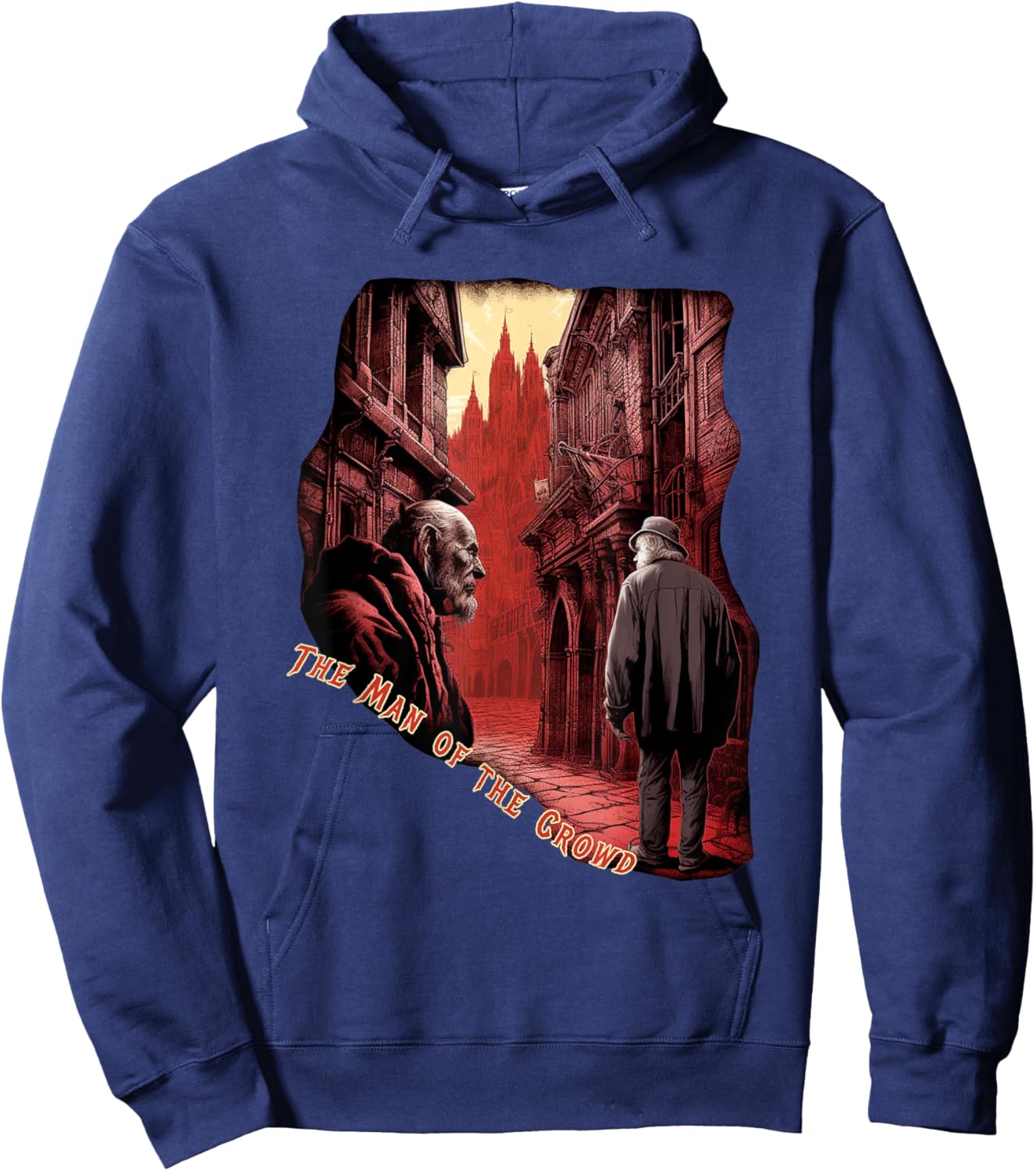 The Man of the Crowds by Edgar Allan Poe Hoodie - Hoodie | Navy