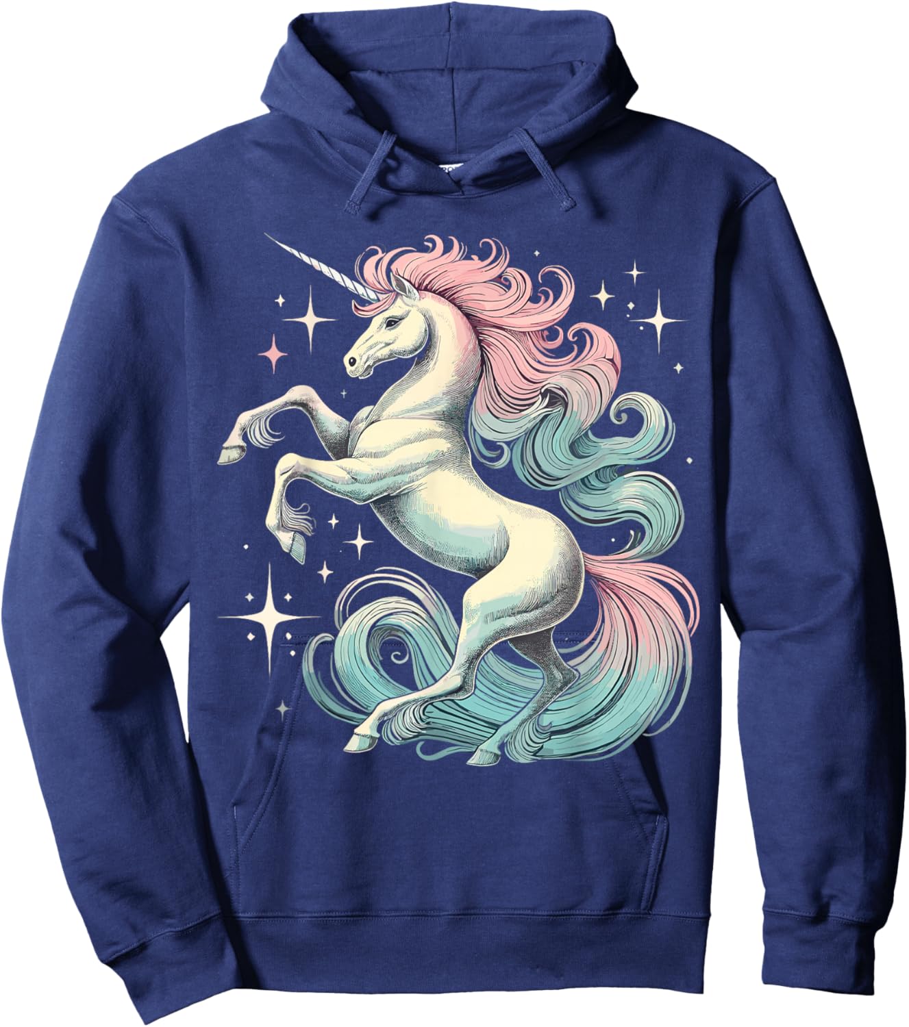 Unicorn Lover Rainbow Animal Unicorn Hoodie - Hoodie | Navy