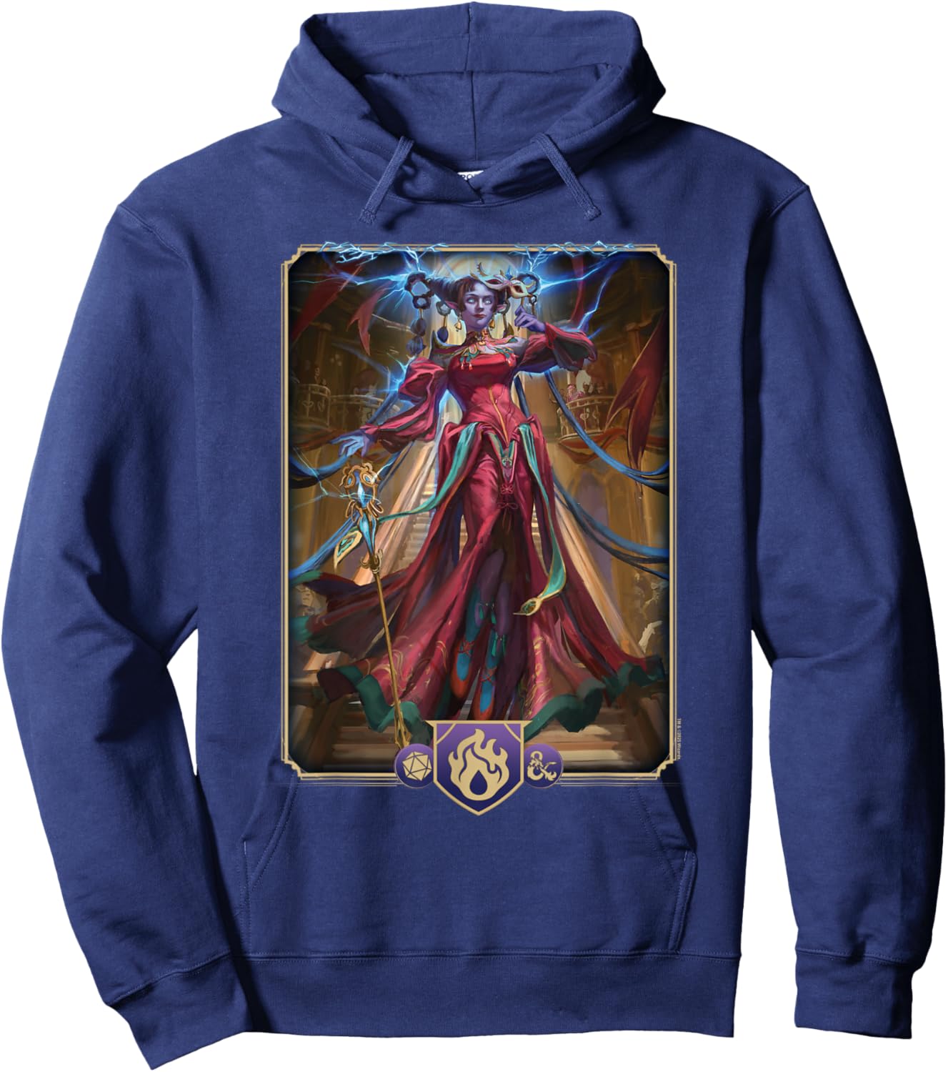 Dungeons & Dragons 2024 Sorcerer Key Art Hoodie - Hoodie | Navy