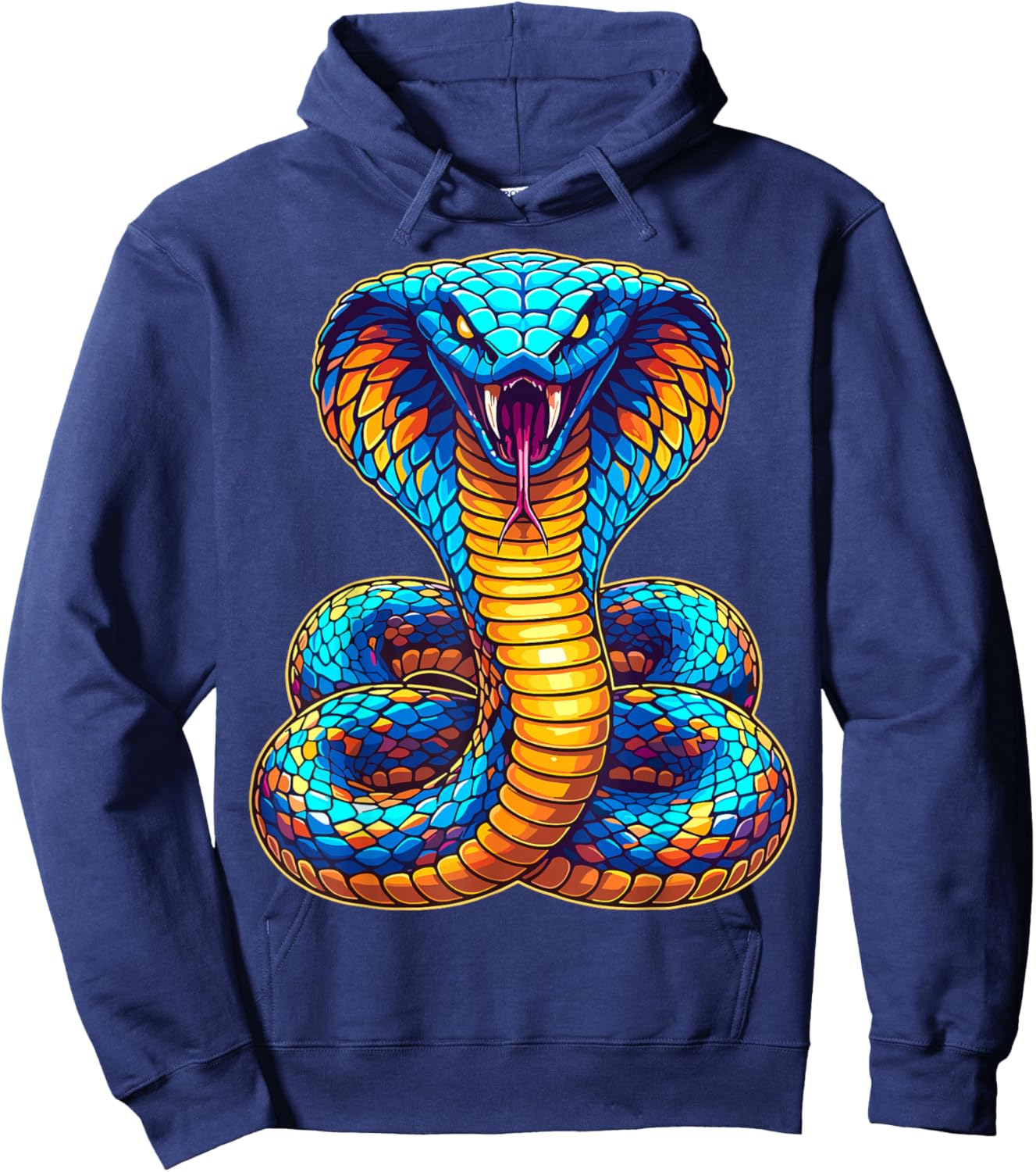 King Snake Cobra Hoodie - Hoodie | Navy