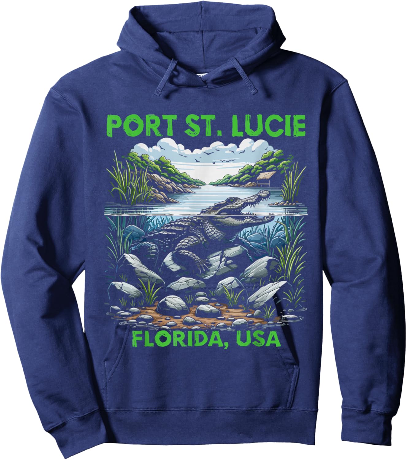 Port St Lucie Florida USA Design Hoodie - Hoodie | Navy