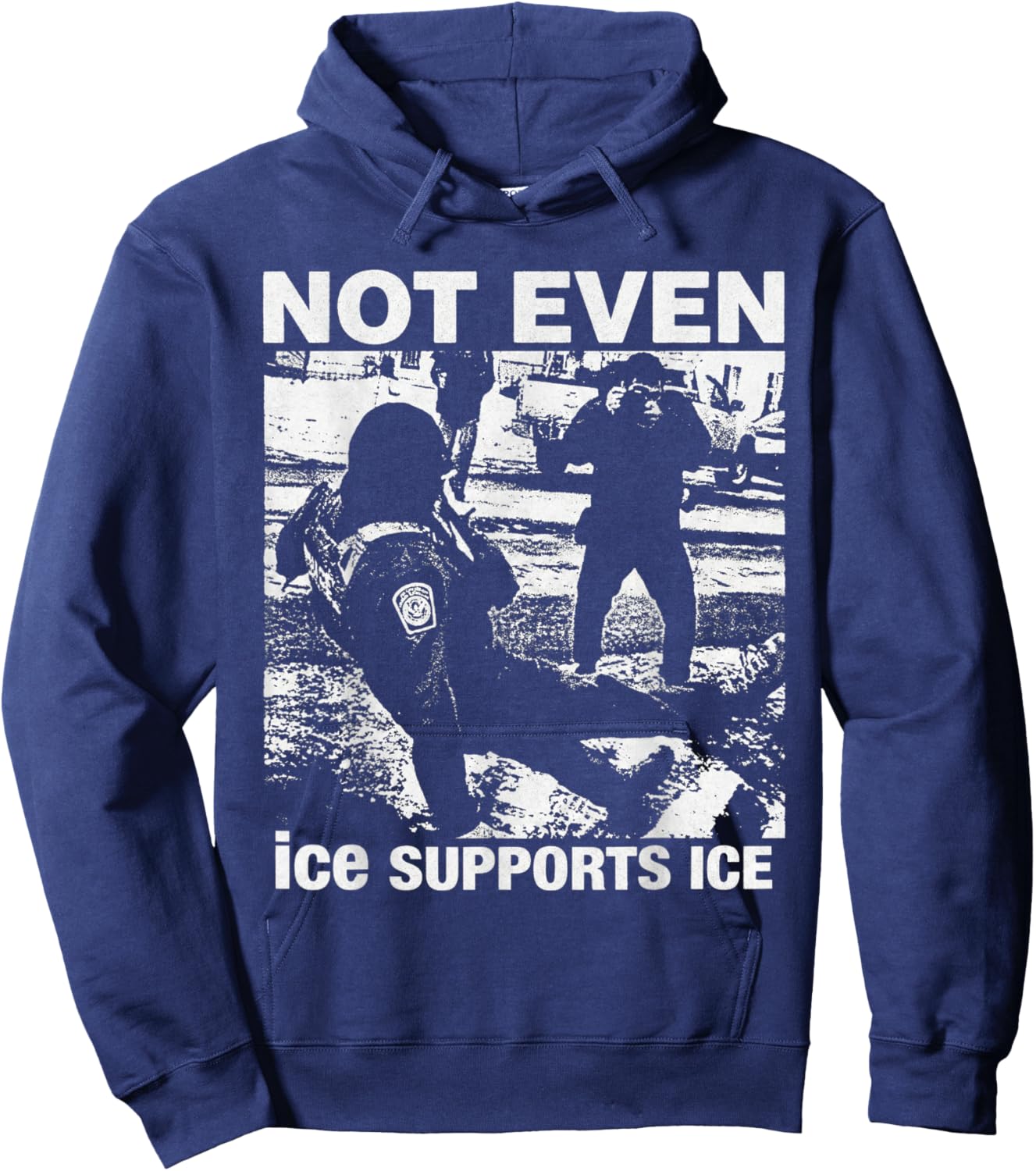 Not even ice. Supports Ice Hoodie - Hoodie | Navy