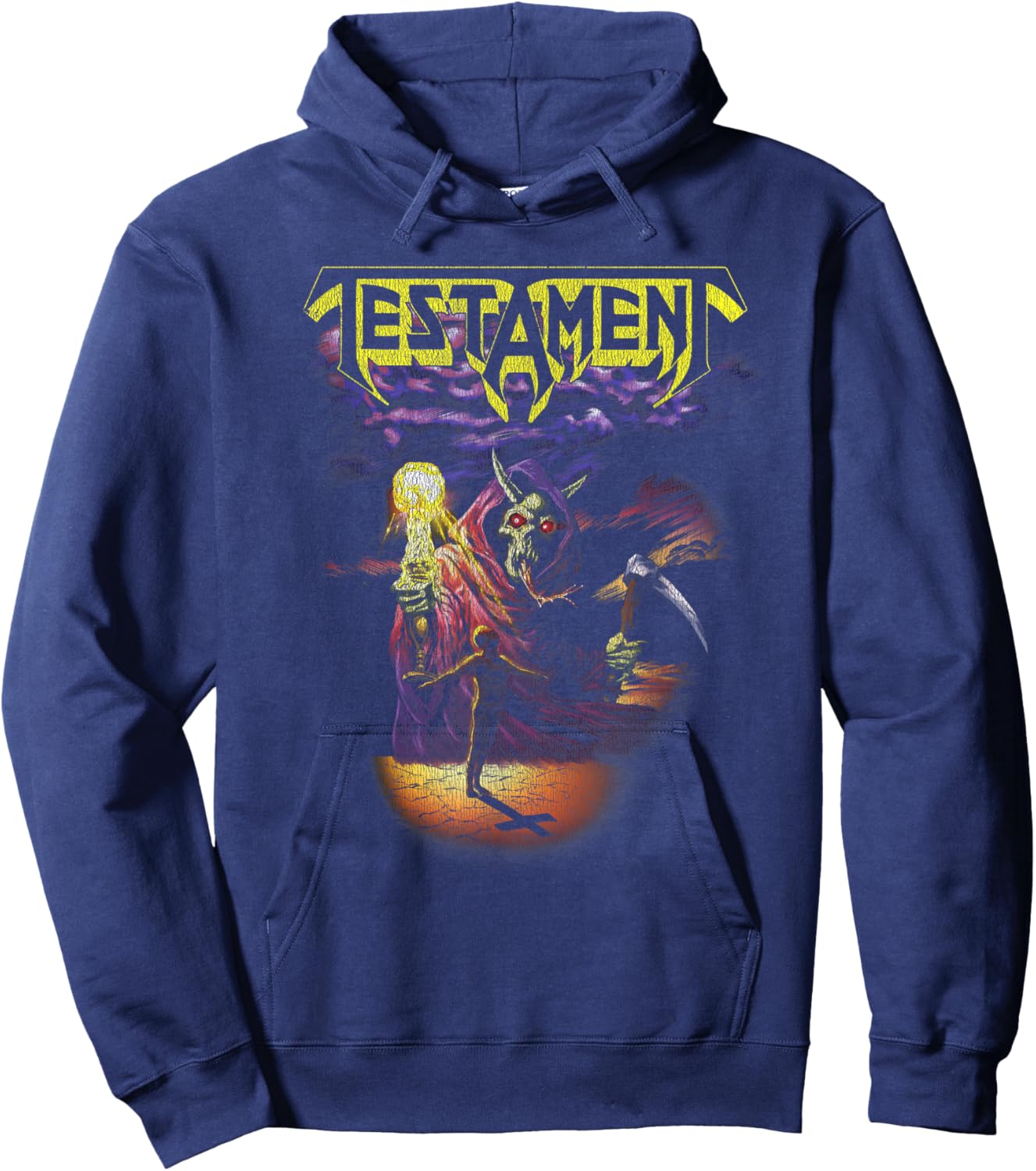 Testament - Official Merchandise - Reaper Hoodie - Hoodie | Navy