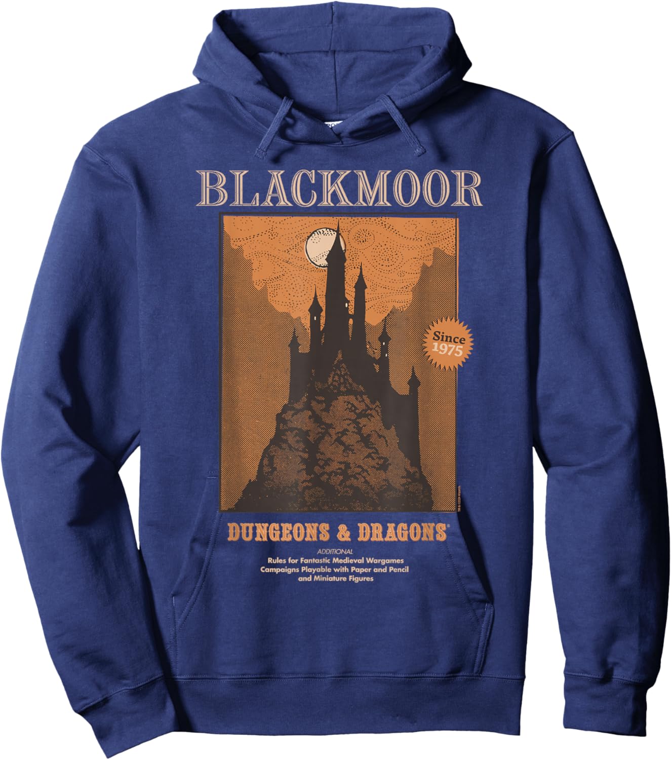 Dungeons & Dragons Retro Blackmoor Hoodie - Hoodie | Navy