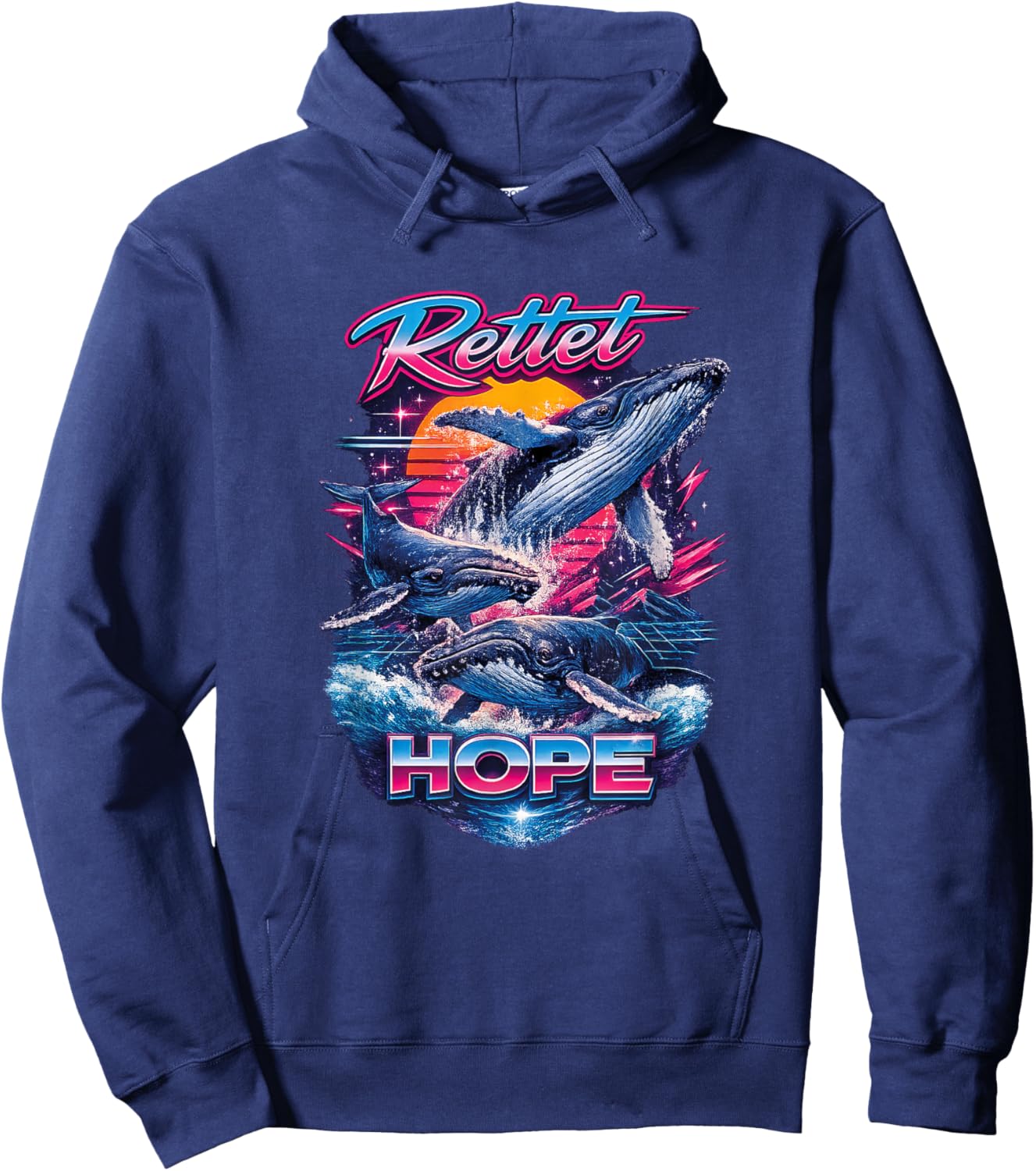 Rettet Hope Timmy Wal Buckelwal Hoodie - Hoodie | Navy