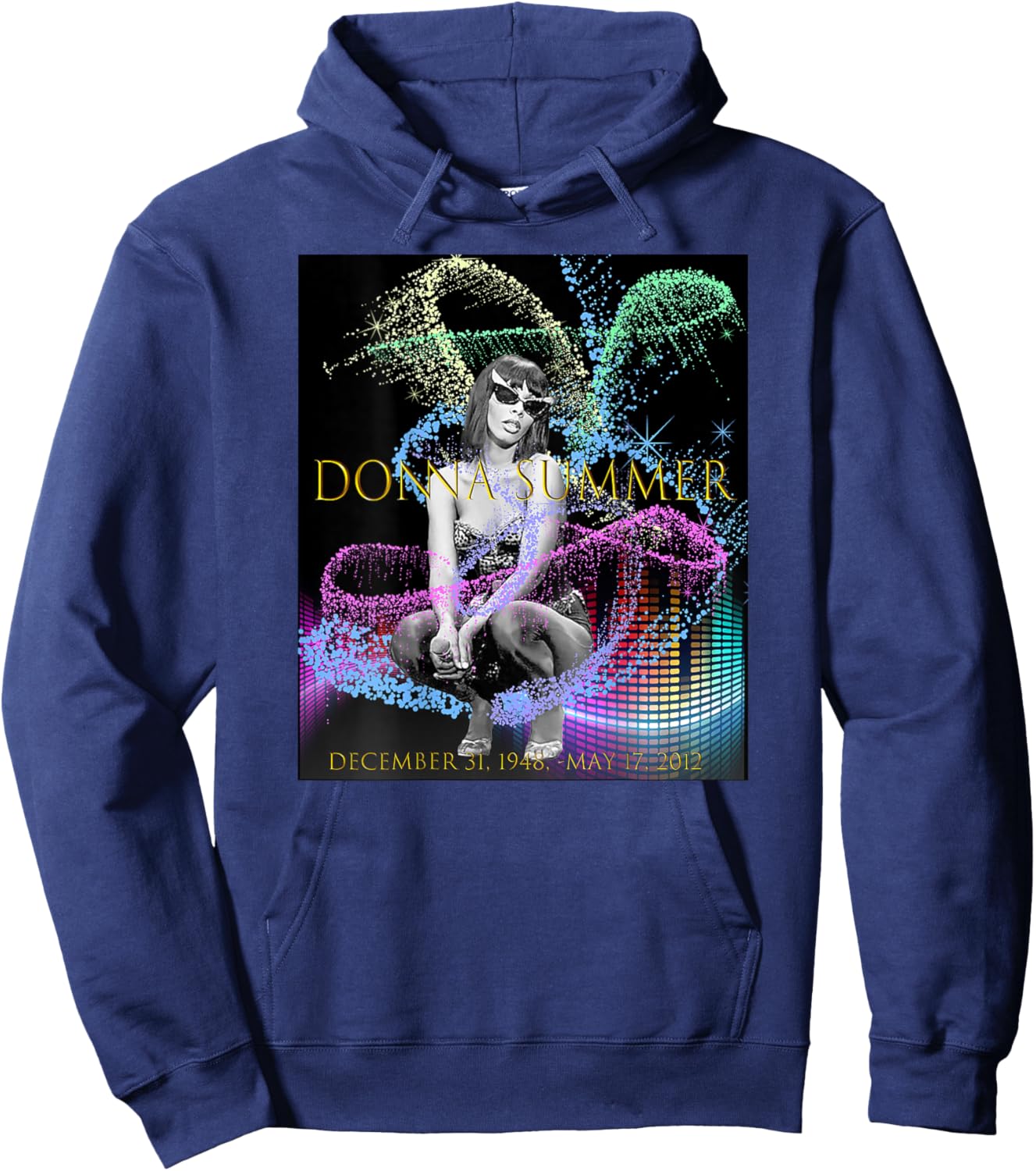 Donna Summer_003_Back Printed Hoodie - Hoodie | Navy