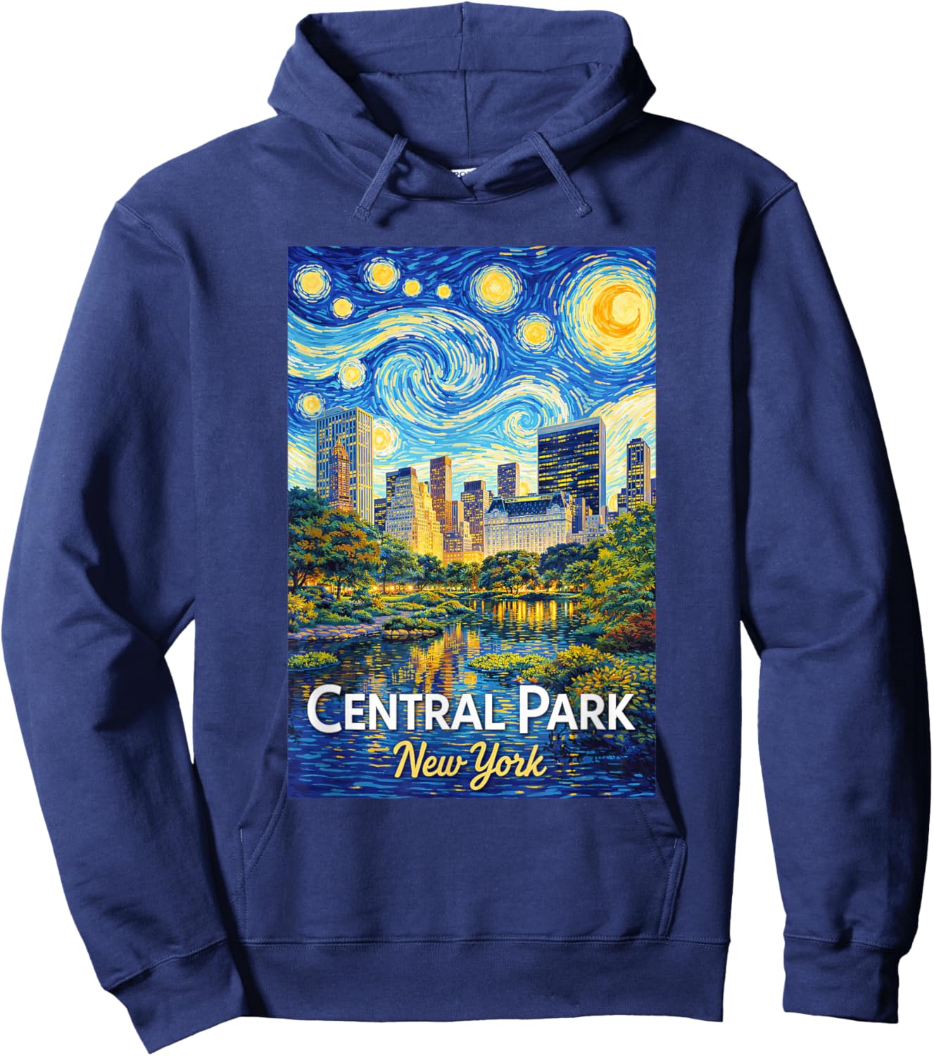 Central Park New York Hoodie - Hoodie | Navy