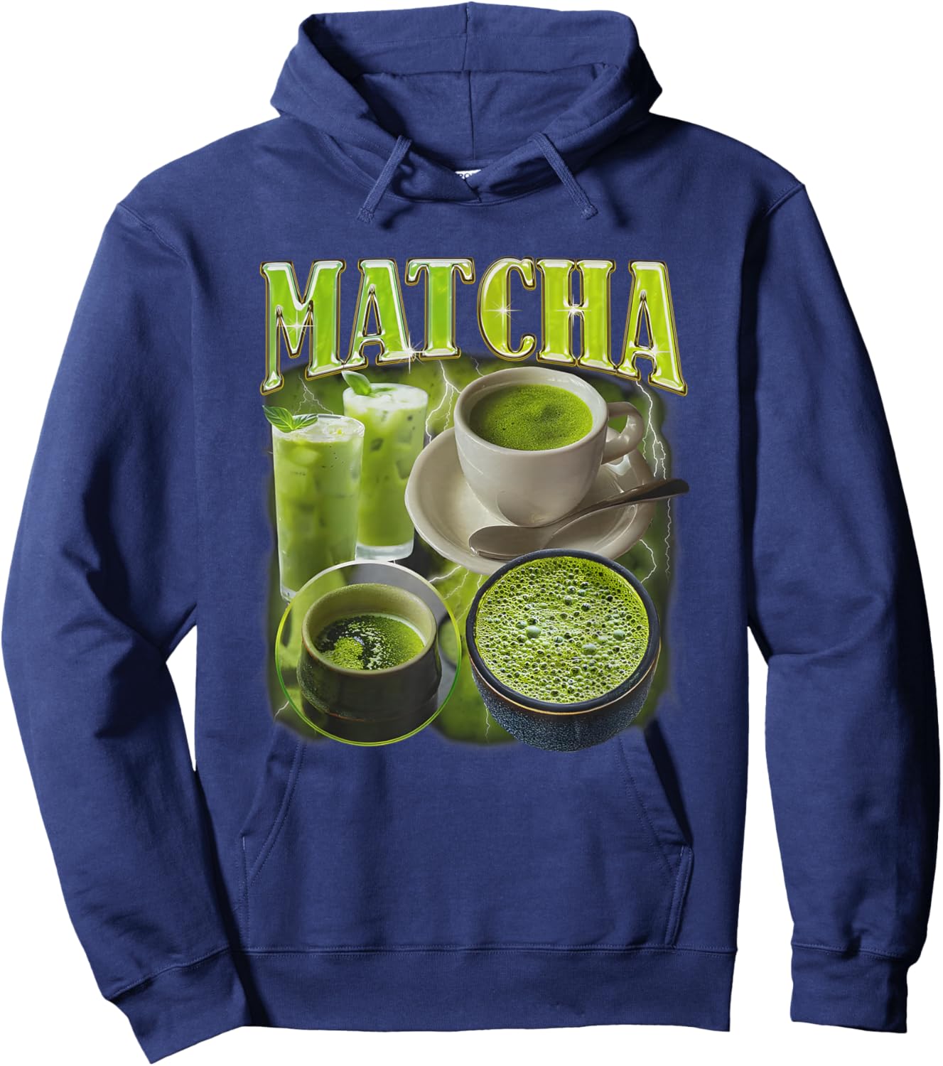 Matcha Vintage Rap Funny Women Hoodie - Hoodie | Navy