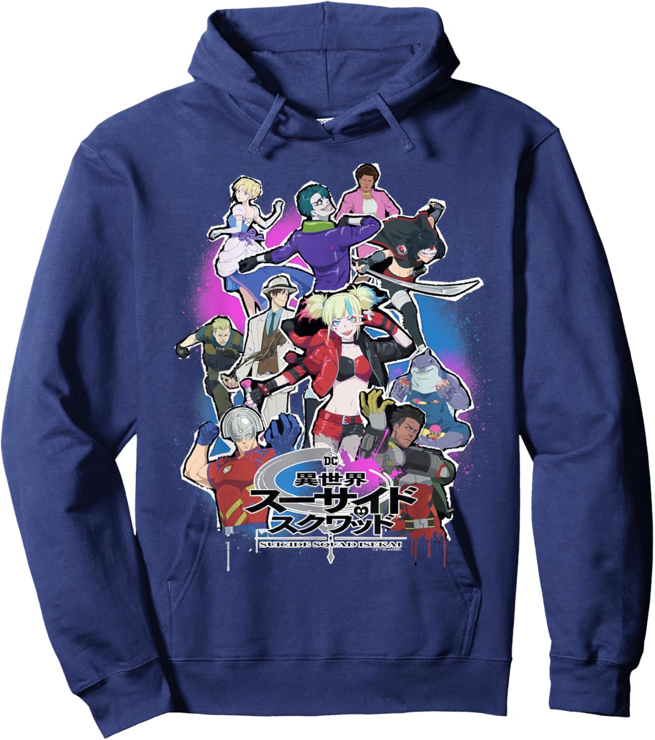 Suicide Squad Isekai Poster Hoodie - Hoodie | Navy