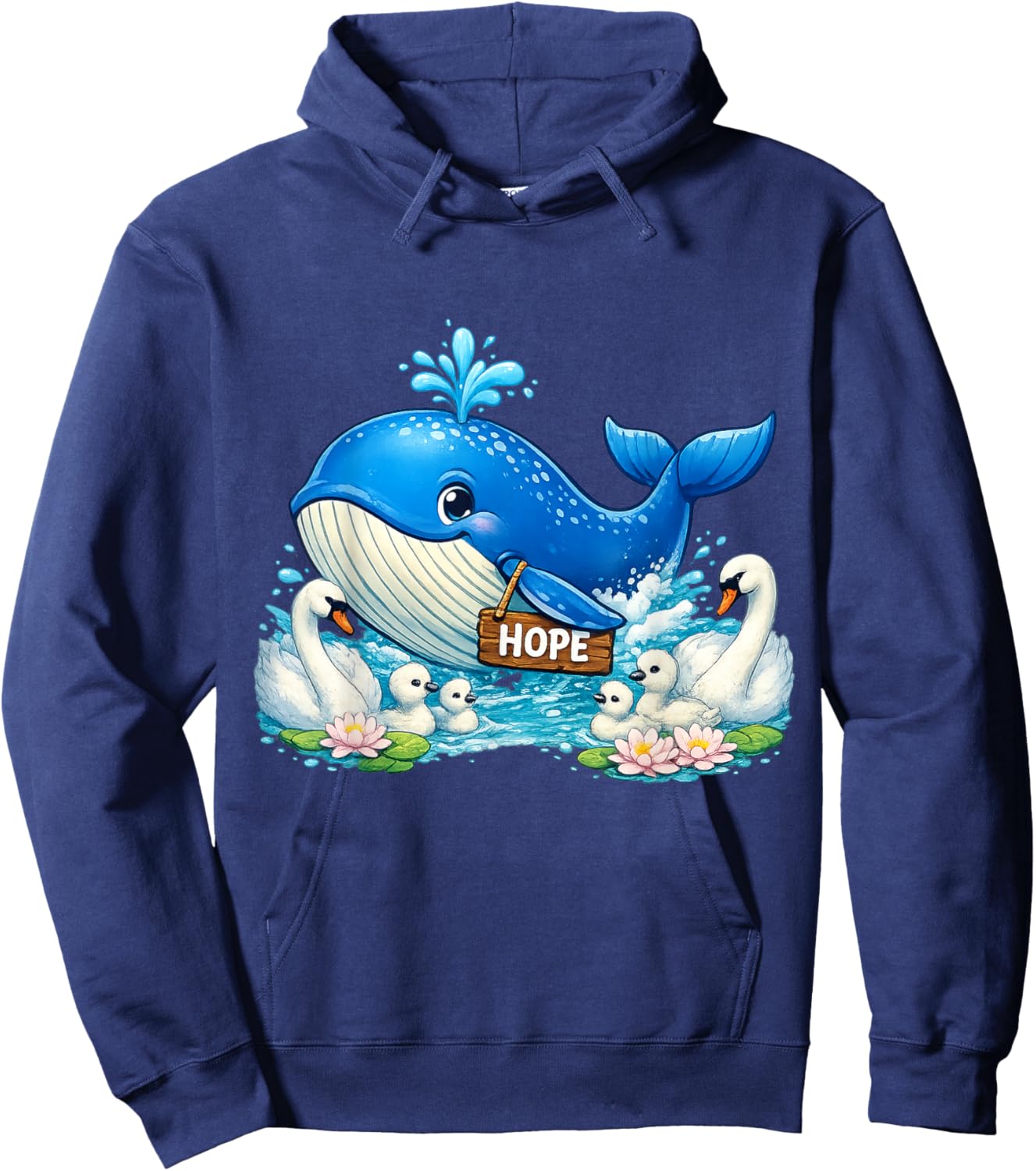T-Shirt Hoodie - Hoodie | Navy