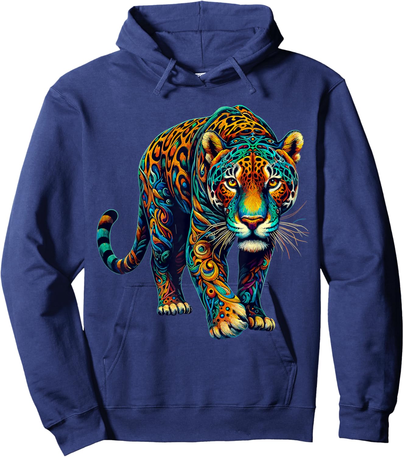 Colorful Jaguars Animal Zoo Hoodie - Hoodie | Navy
