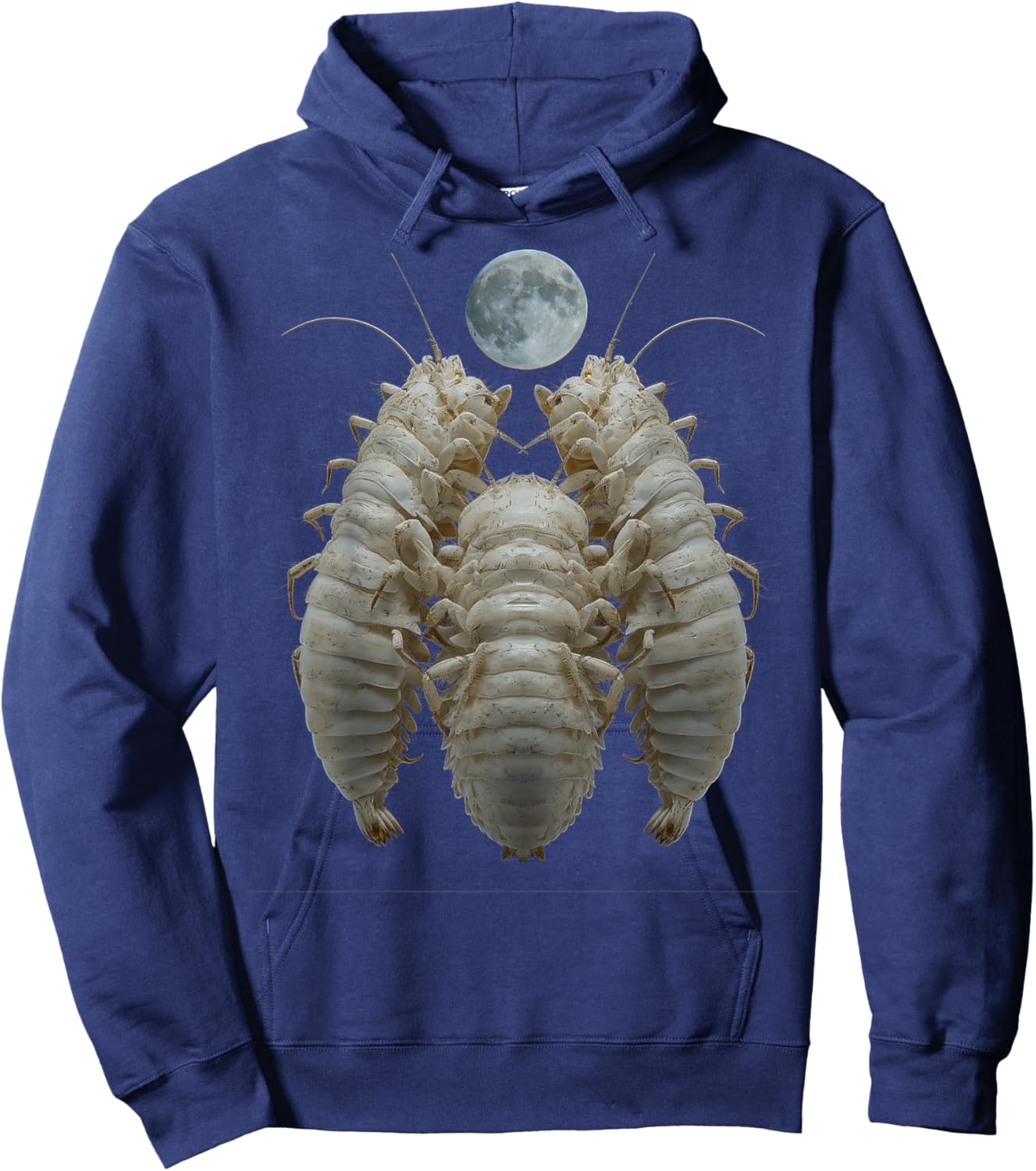 Isopods Isopod Howling Moon Hoodie - Hoodie | Navy