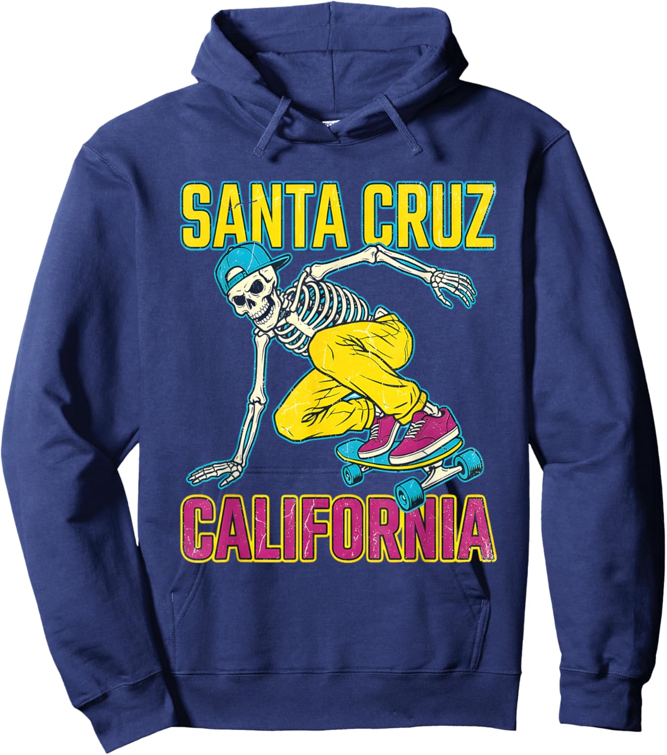 Retro Santa Cruz Clothing Kids Skater Girls Y2K Hoodie - Hoodie | Navy