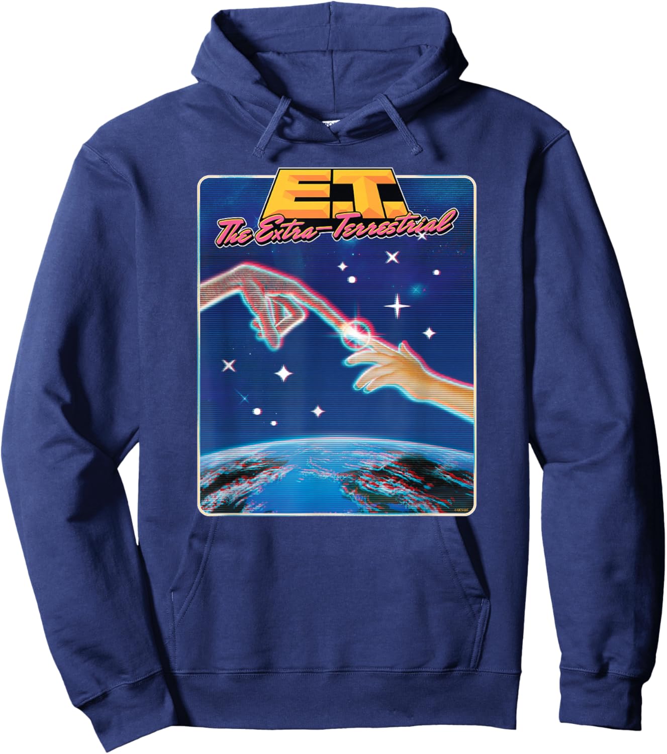E.T. The Extra-Terrestrial 80's Style Hoodie - Hoodie | Navy
