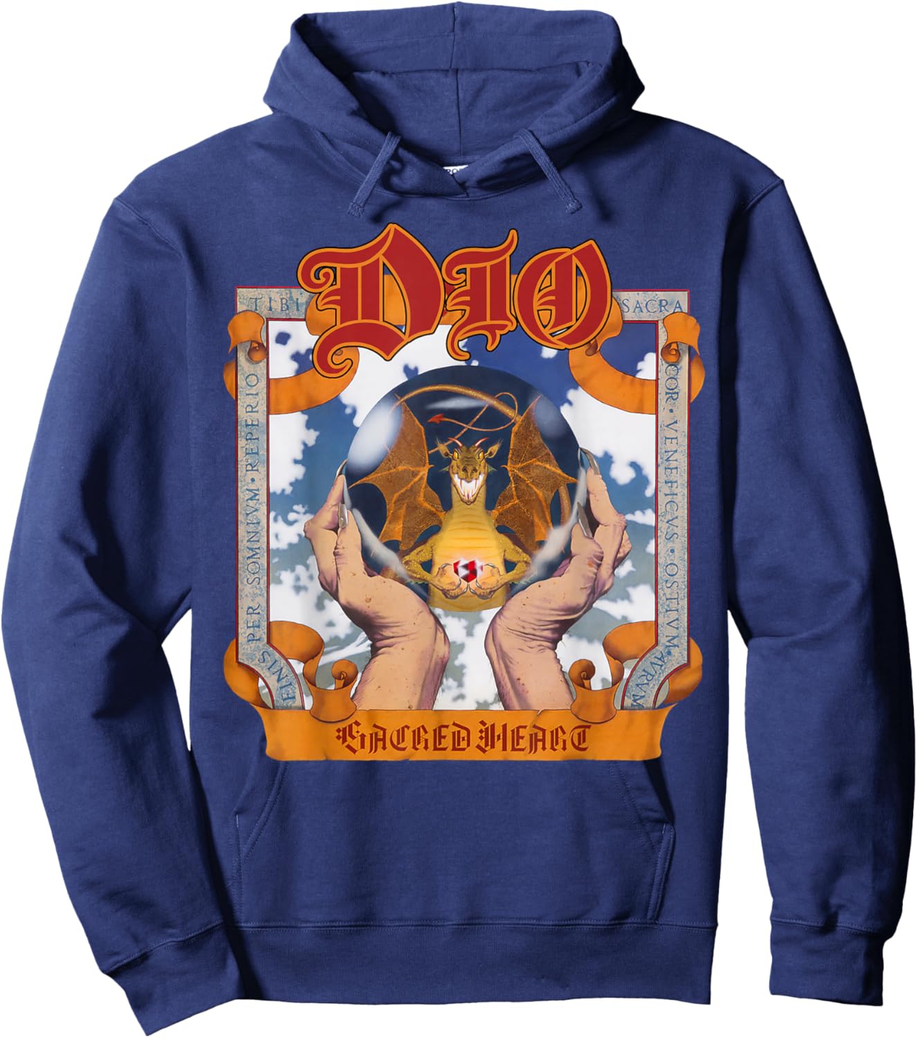 Dio – Sacred Heart Grey Hoodie - Hoodie | Navy