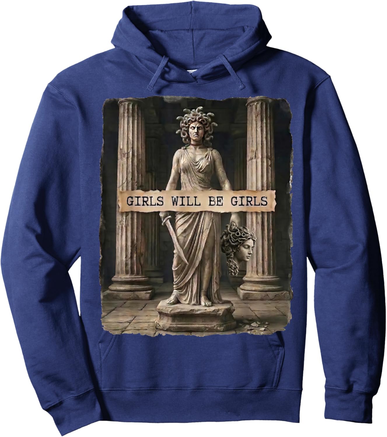T-Shirt Hoodie - Hoodie | Navy