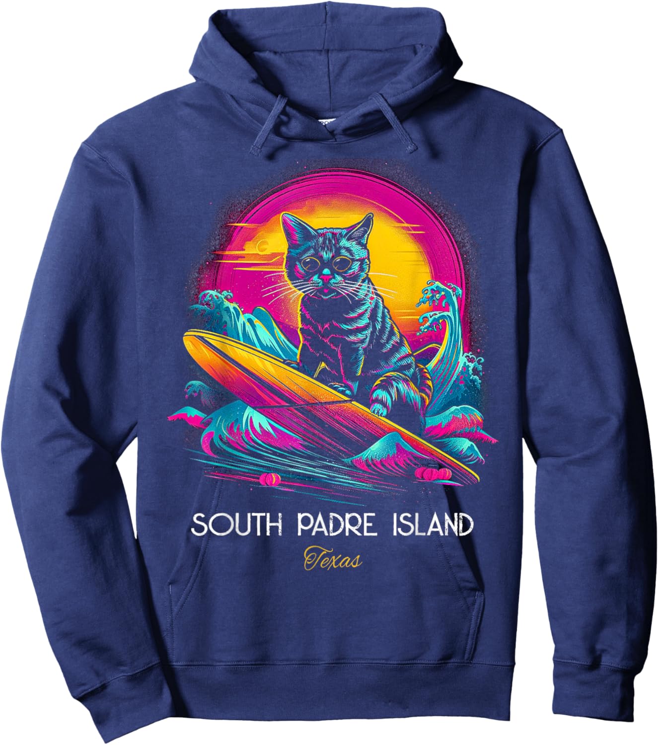 South Padre Island Texas Hoodie - Hoodie | Navy