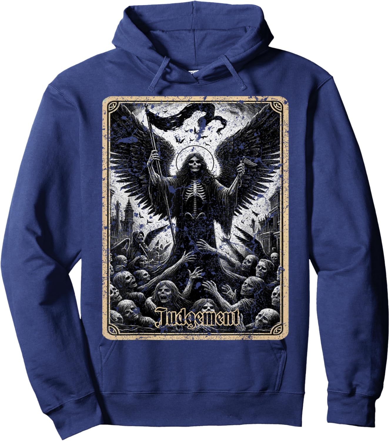 Judgement Tarot Card Scary Hoodie - Hoodie | Navy