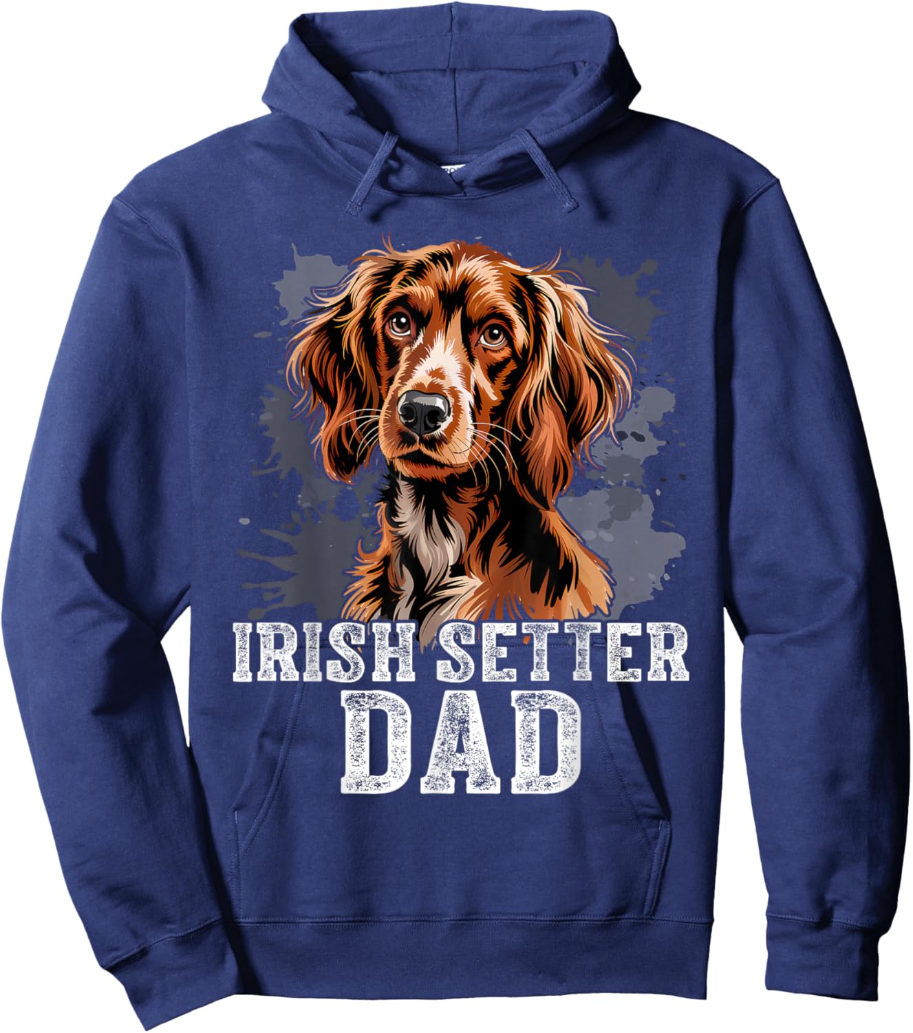 Irish Setter Gundog Dad Dog Father's Day Hoodie - Hoodie | Navy