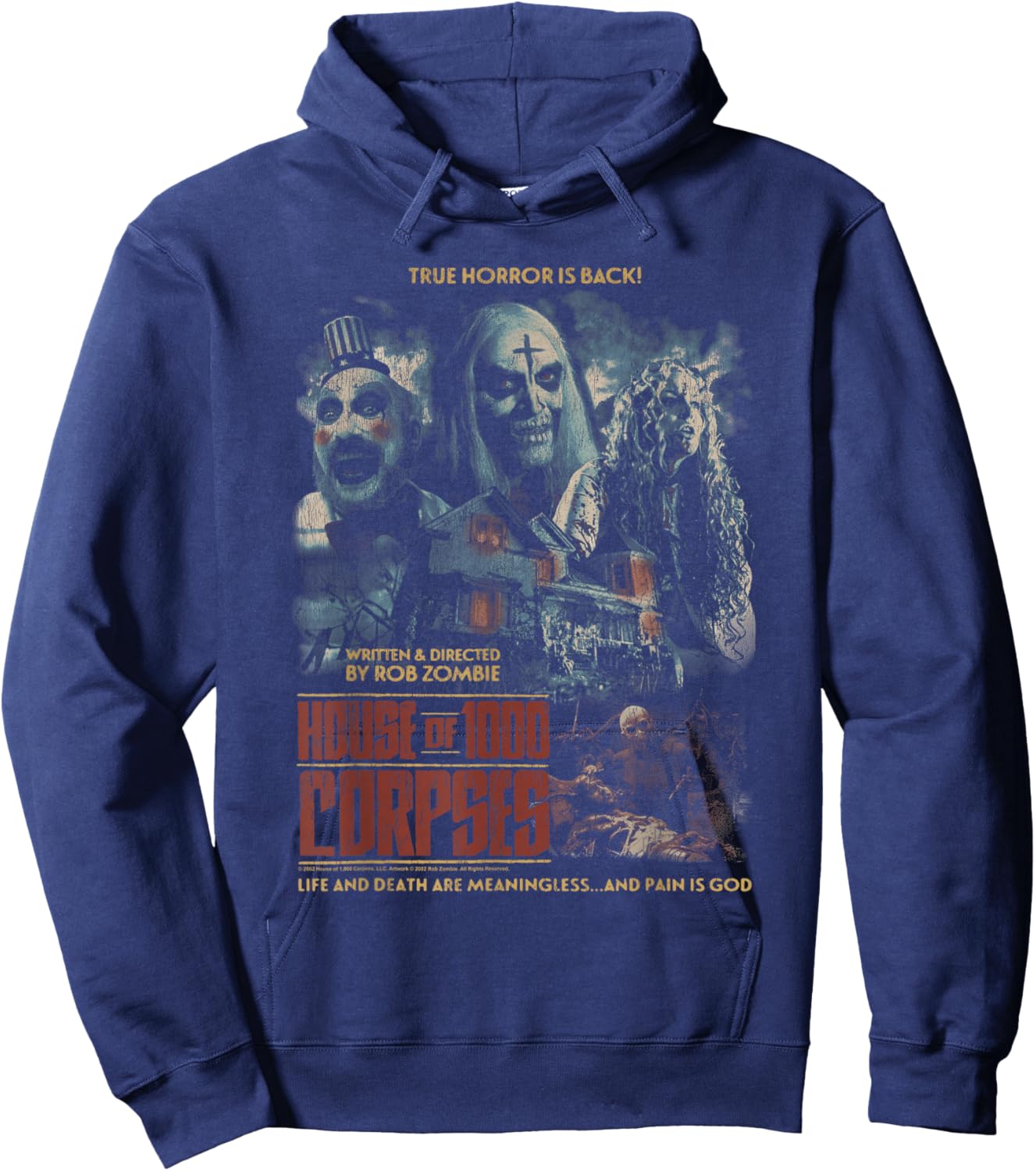 Rob Zombie Collage Poster Horror Movie Hoodie - Hoodie | Navy