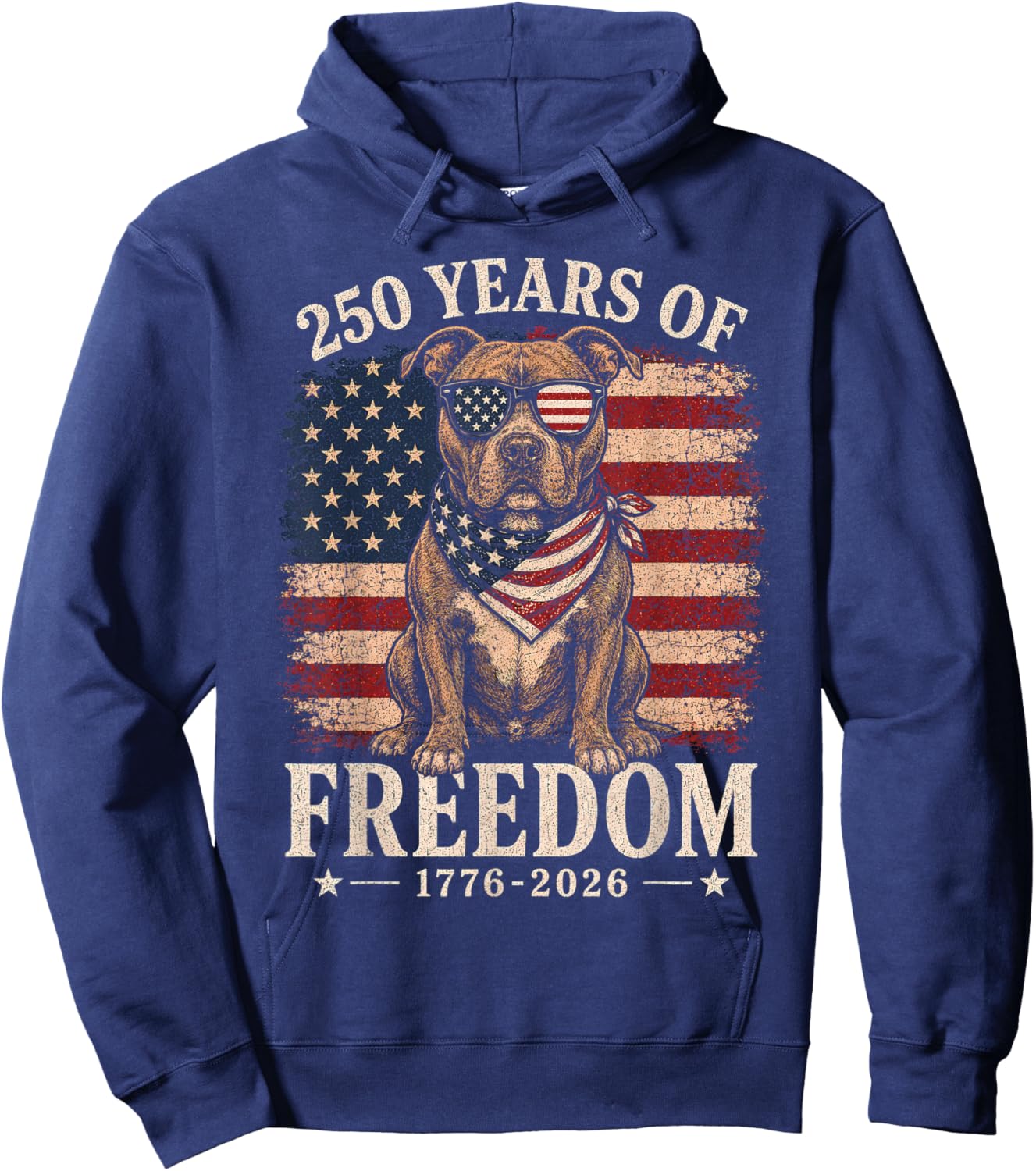 250th Anniversary USA Pitbull Hoodie - Hoodie | Navy