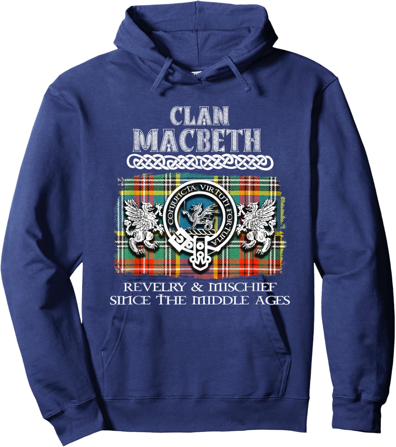 Clan MacBeth Scottish MacBeth surname Hoodie - Hoodie | Navy