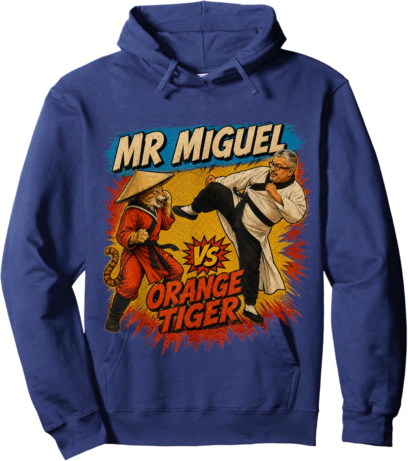 Mistah Miguel, Kung Fu Cat Design Hoodie - Hoodie | Navy