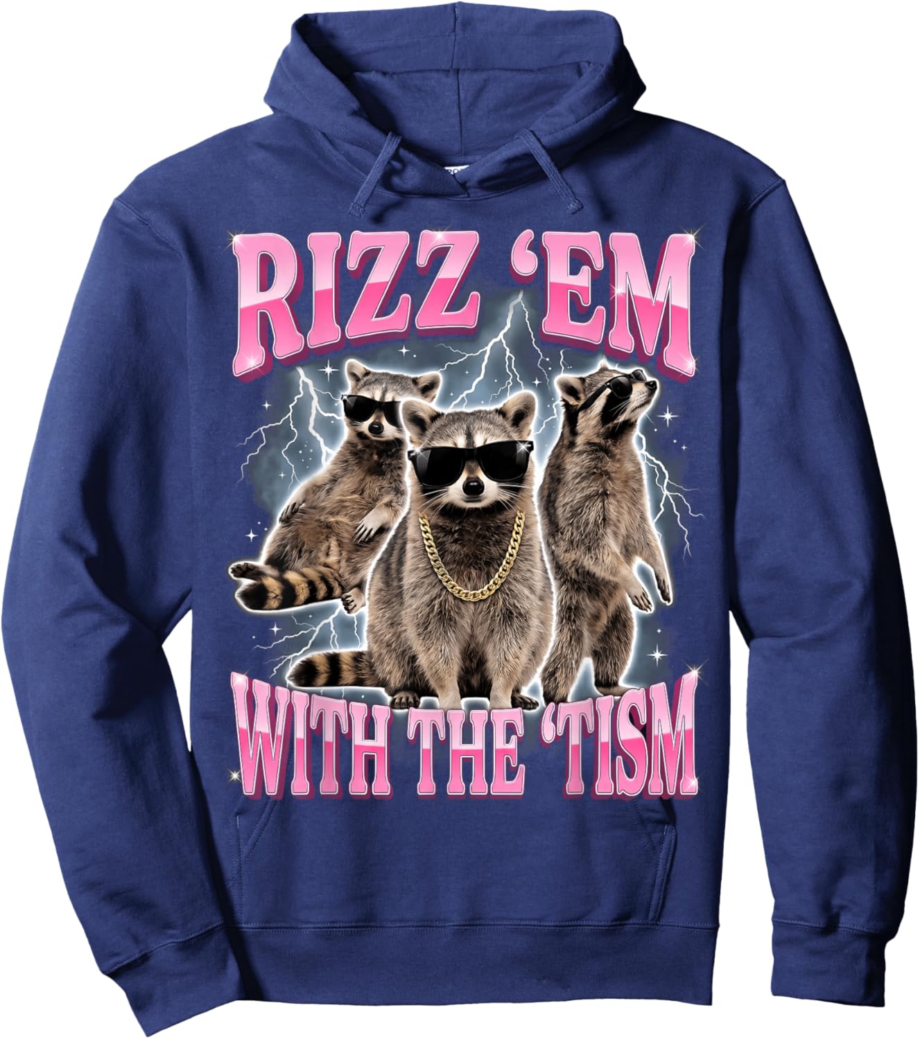 Rizz 'Em with The 'Tism Hoodie - Hoodie | Navy